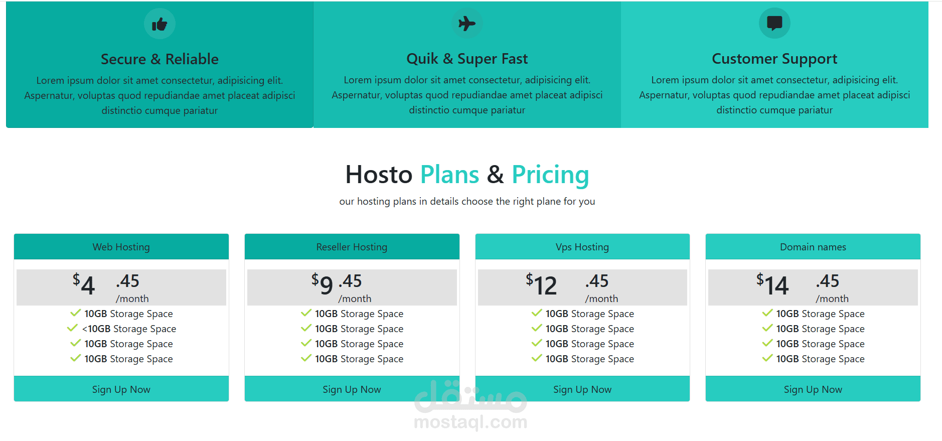 تصميم بأستخدام html و css و bootstrap