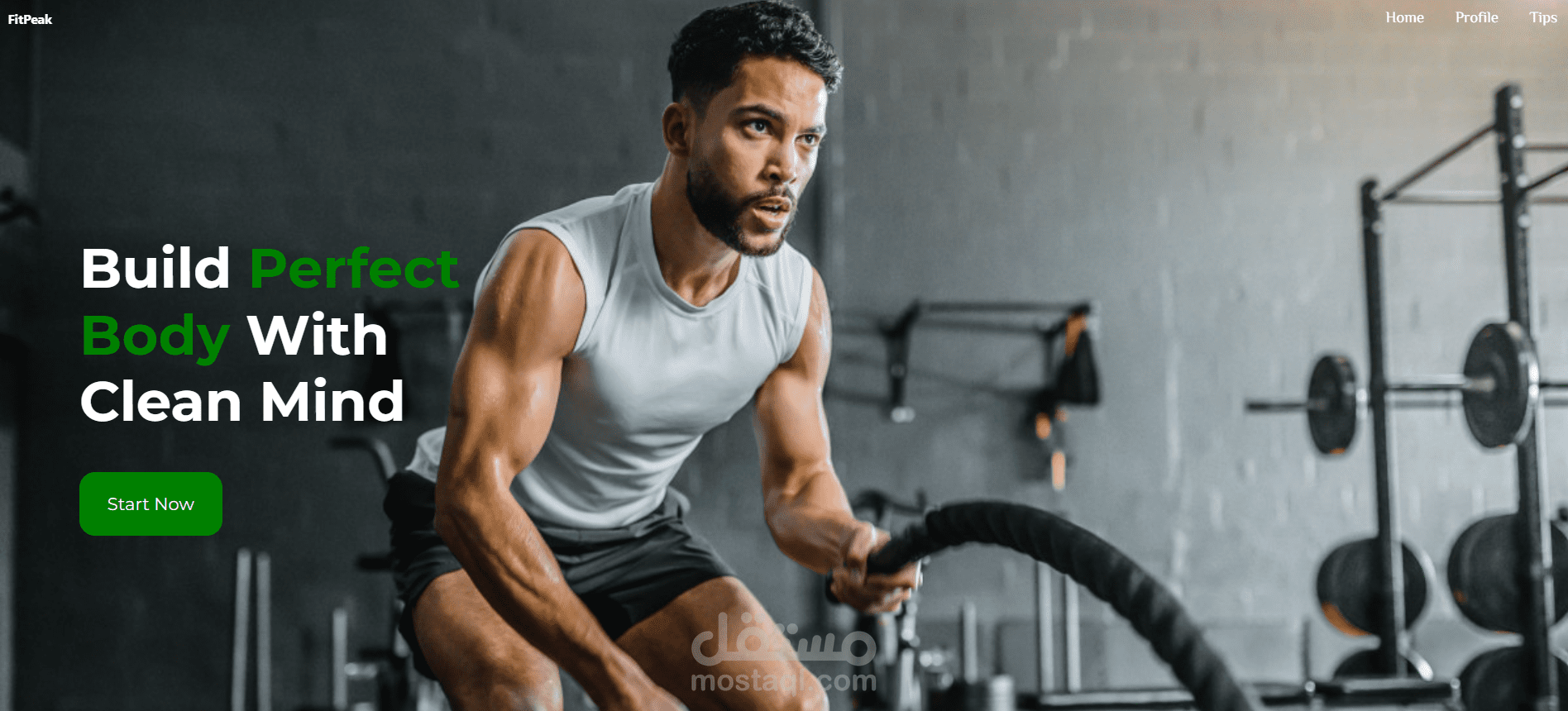 Fitness Tracker Landing Page