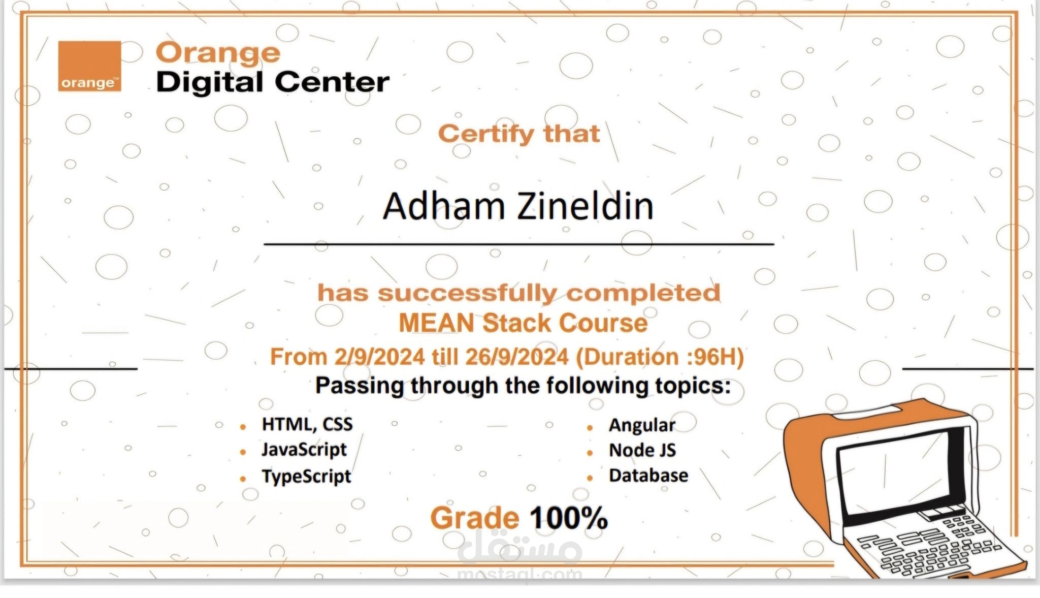 Orange Digital Center (MEAN Stack)