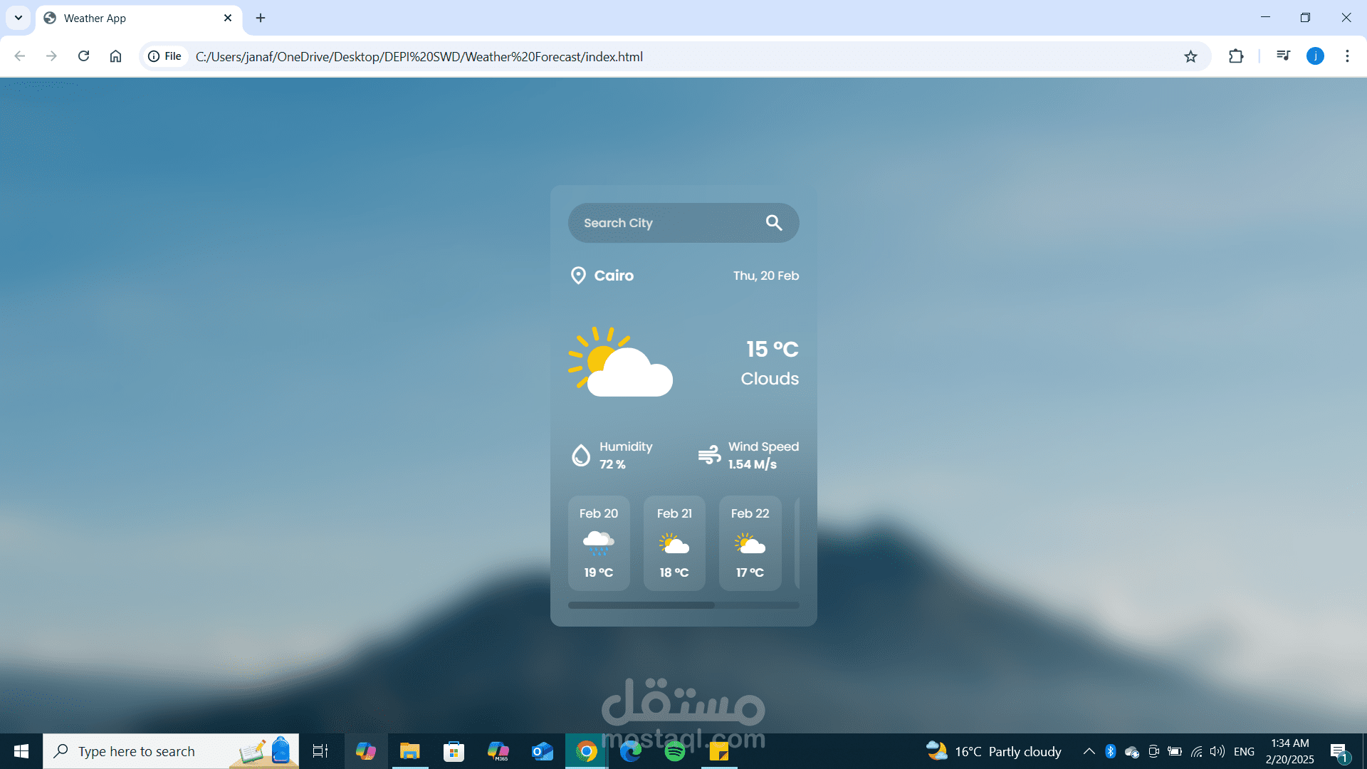 Weather Forecast App