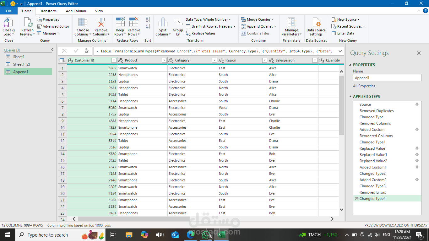 cleaning data