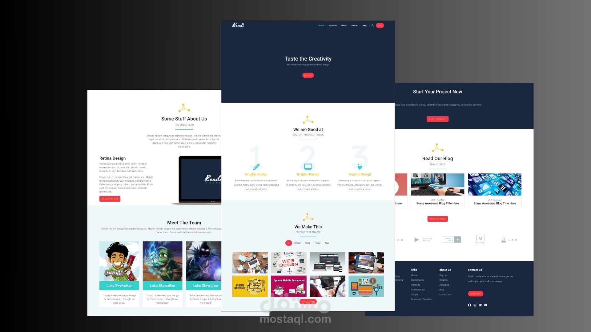 تصميم صفحة ويب متجاوبة باستخدام HTML5 وCSS3