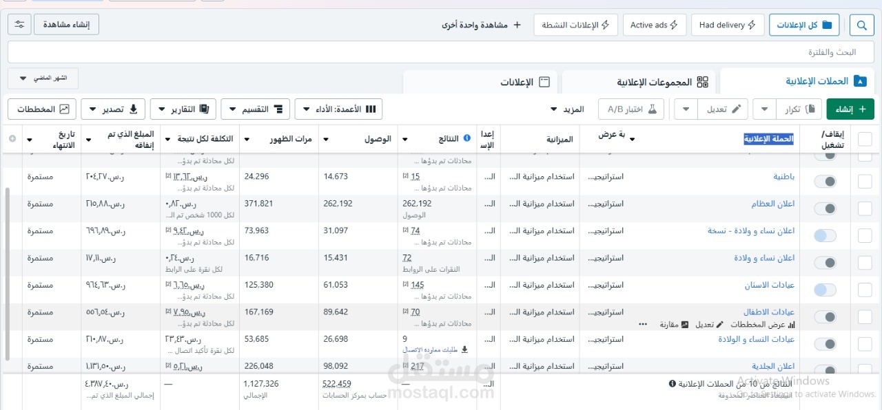 اعلانات لمجمعات طبية