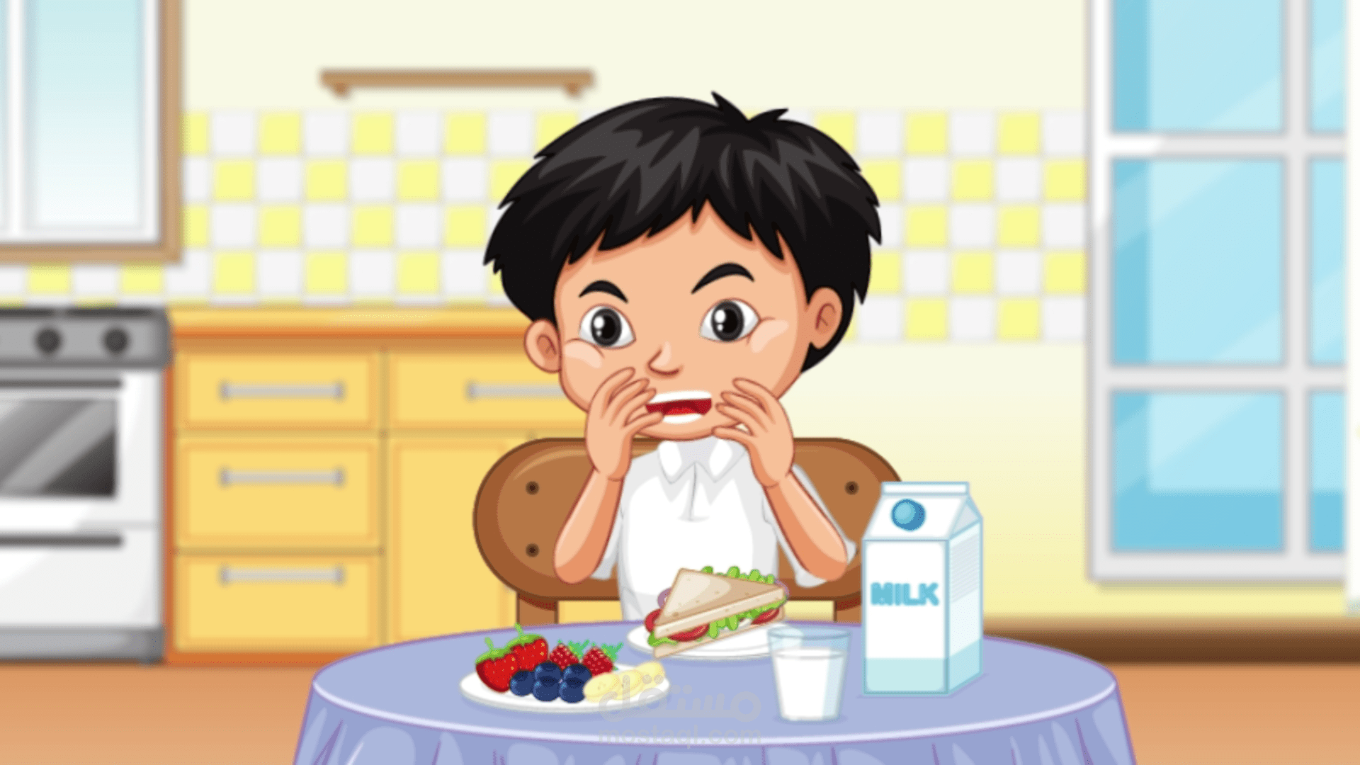 دعاء الاكل للاطفال