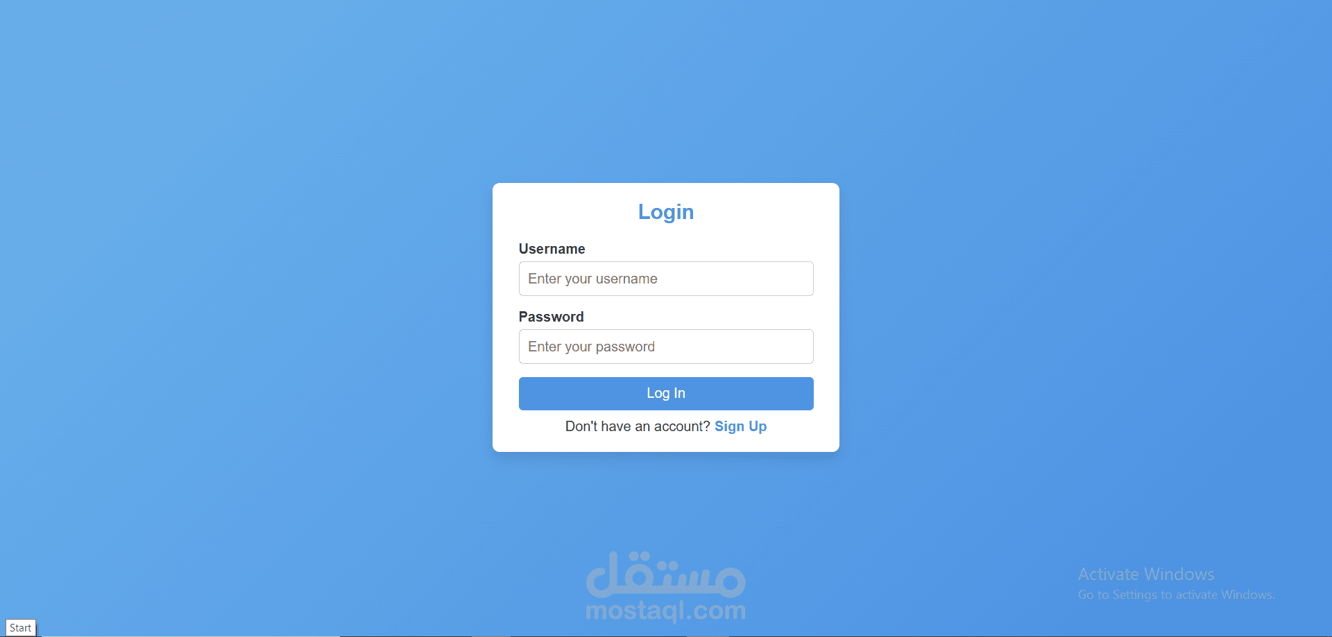Designing a Simple and Professional Login Page
