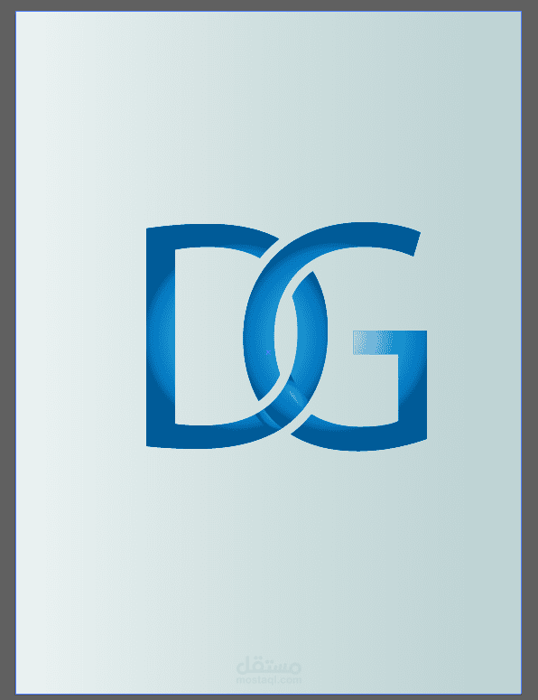 شعار : تصميم أنيق لحرفي D و G"