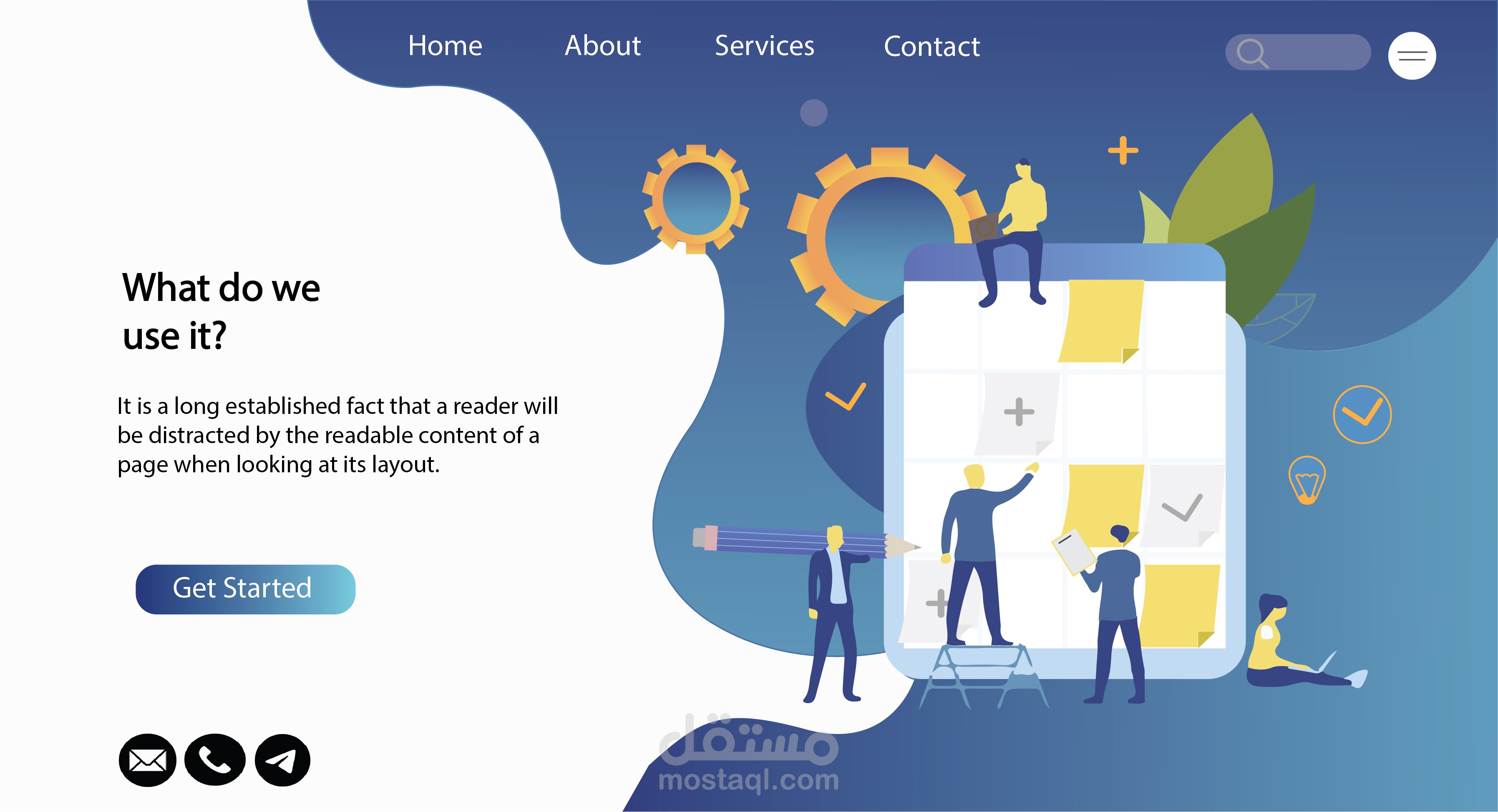 Landing Page (Teamwork & Planning)
