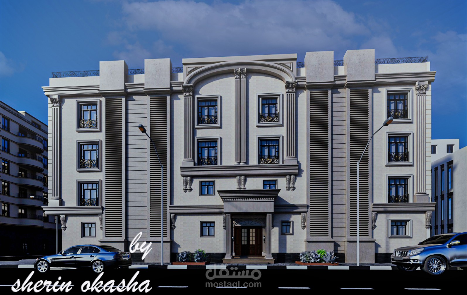 تصميم واجهه كلاسيك بالرياض