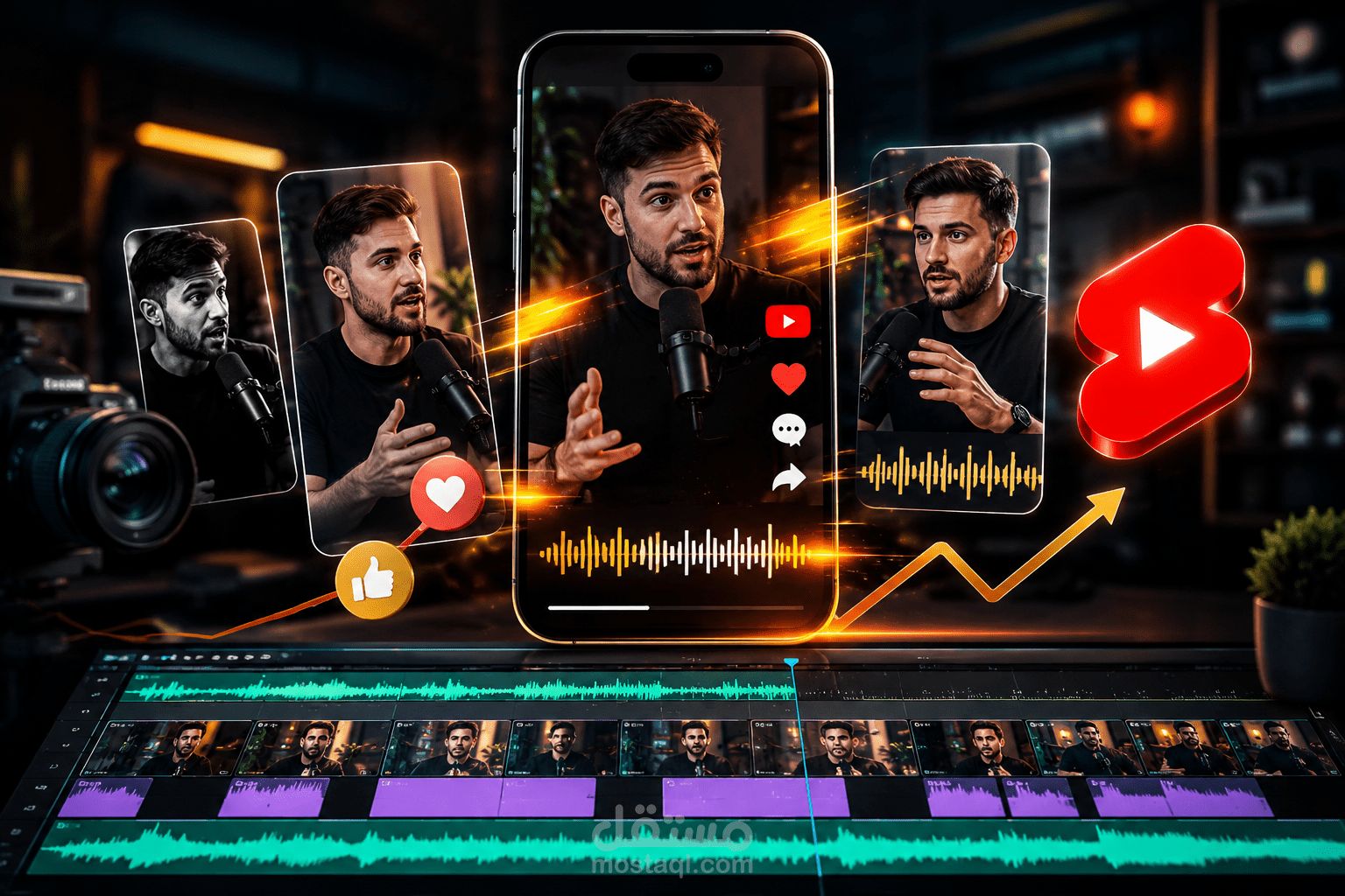 إدارة حسابات سوشيال ميديا وتحسين المشاهدات والتفاعل (Instagram & TikTok)