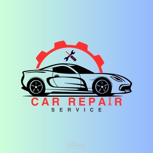 شعار لمركز صيانة سيارات
