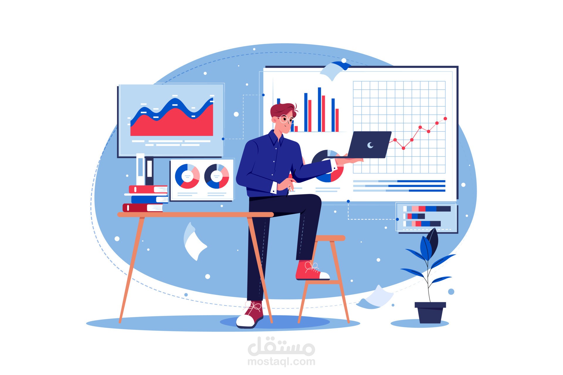 دراسة وتحليل البيانات من خلال Dashboards