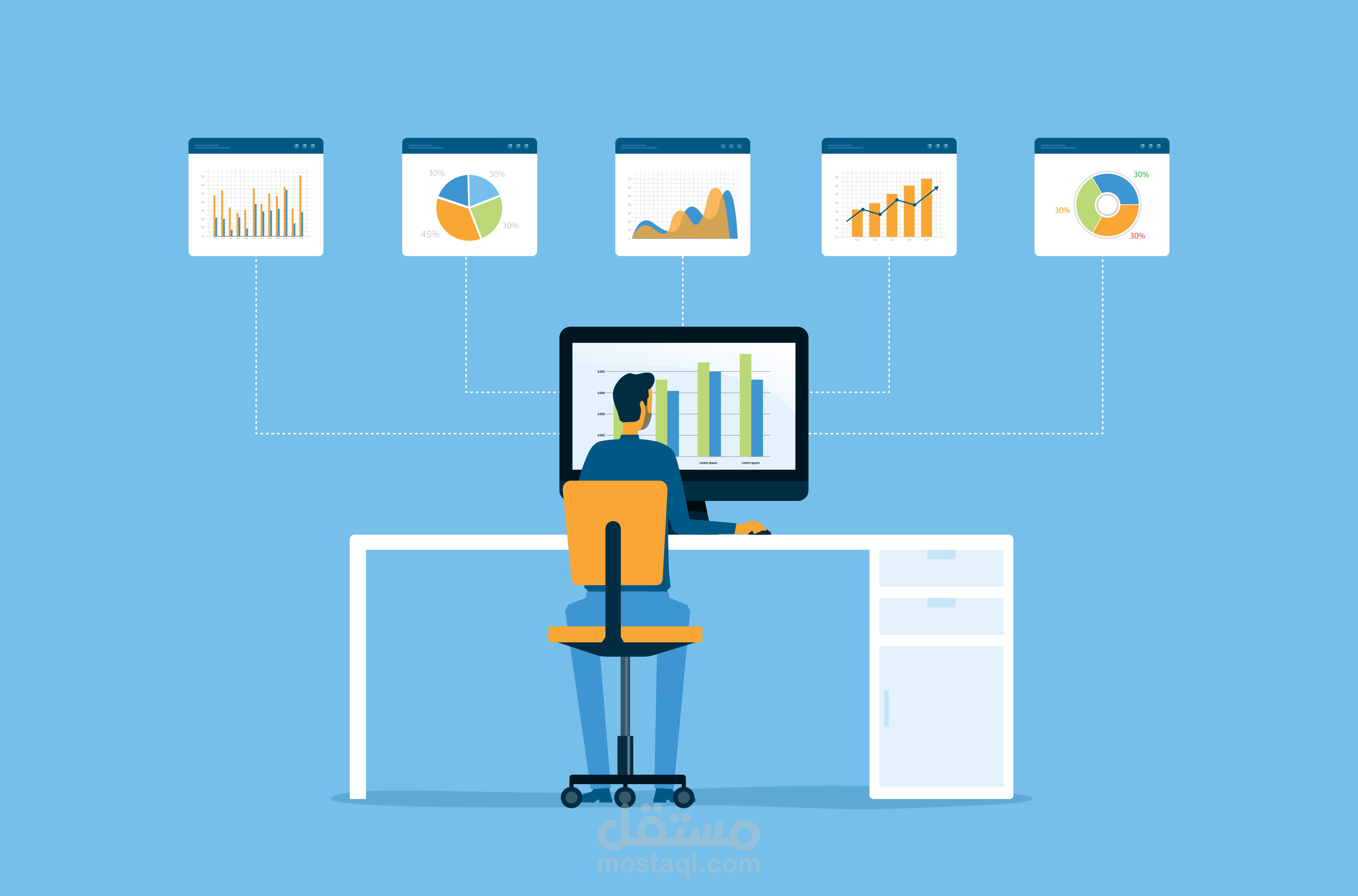 دراسة وتحليل البيانات من خلال Dashboards