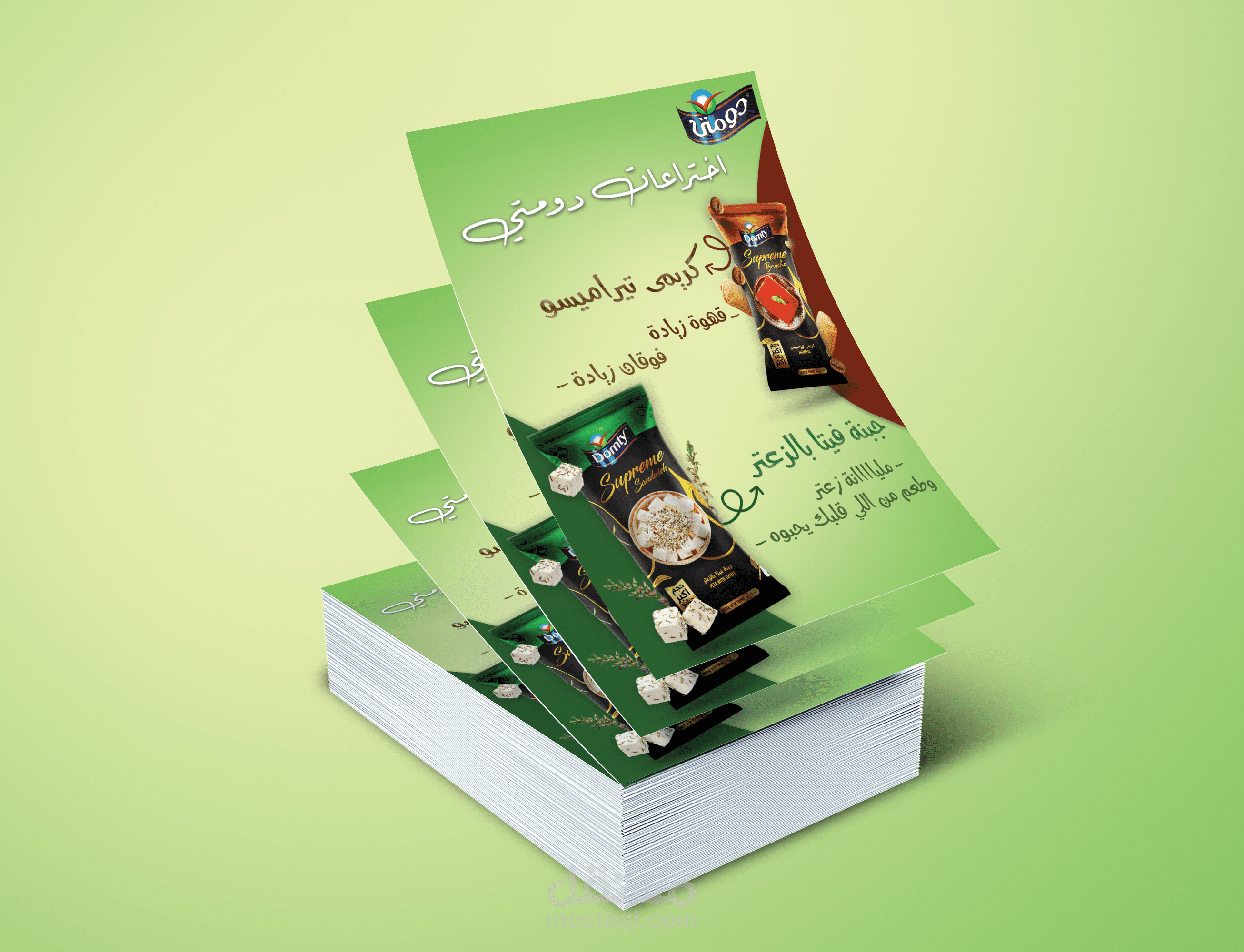 فلاير لاخر اختراعات شركة دومتي للاجبان
