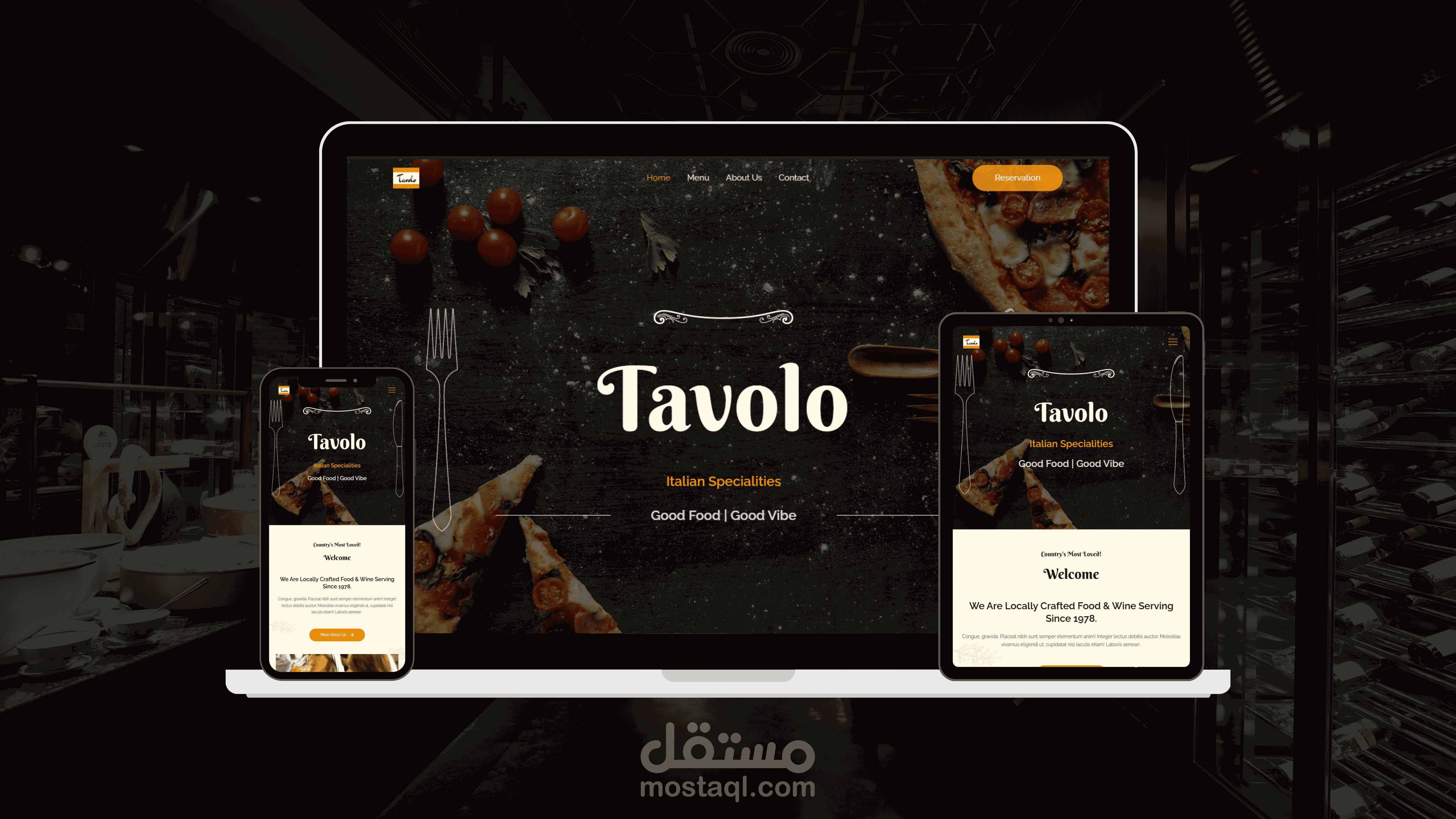موقع وورد برس Tavolo Restaurant
