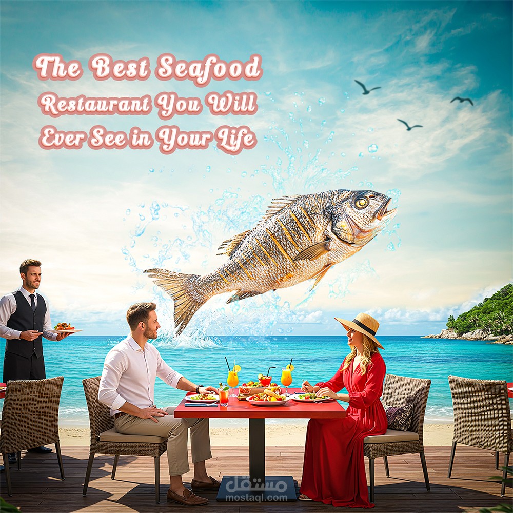تصميم مطعم مأكولات بحرية