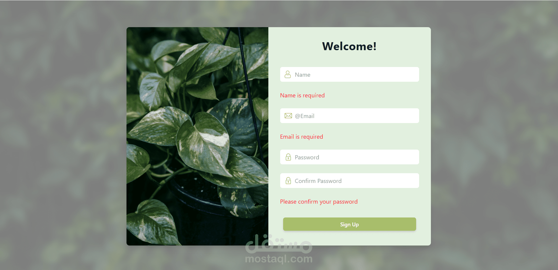 موقع ويب  لإدارة تسجيل الدخول والتسجيل باستخدام API لكتب