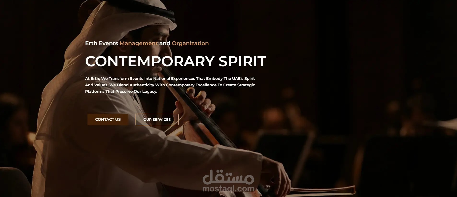 موقع لمؤسسة أدارة فعاليات ومناسبات في الامارات العربية المتحدة