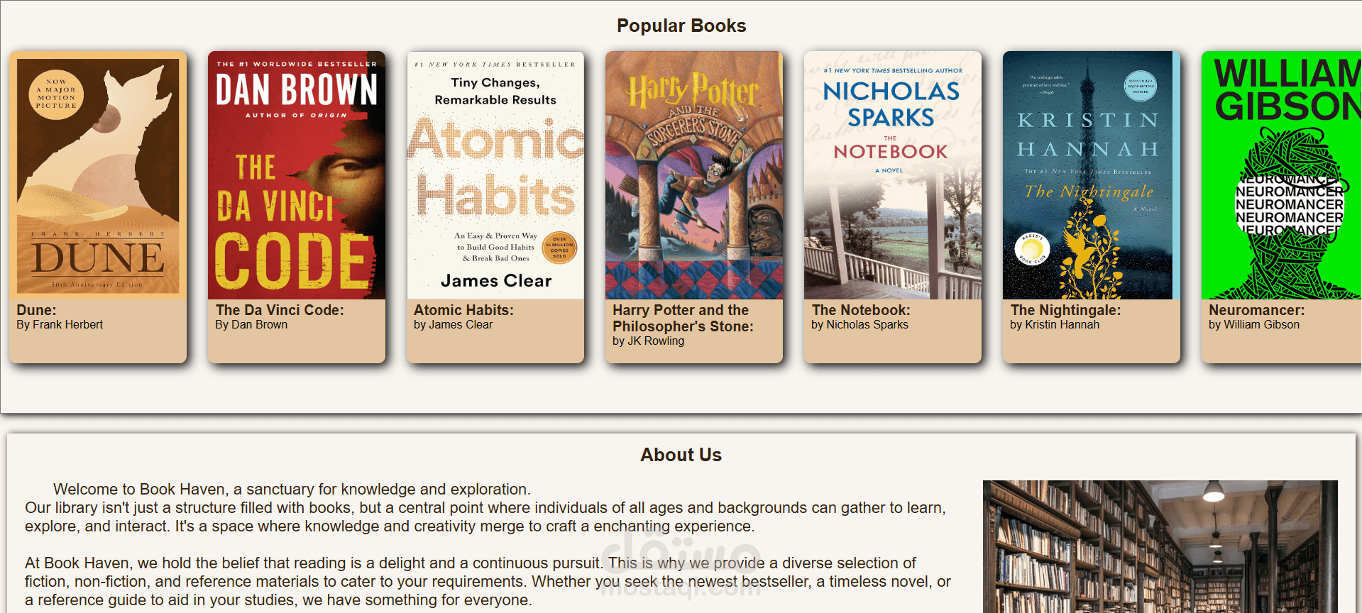 Book Haven - online book store