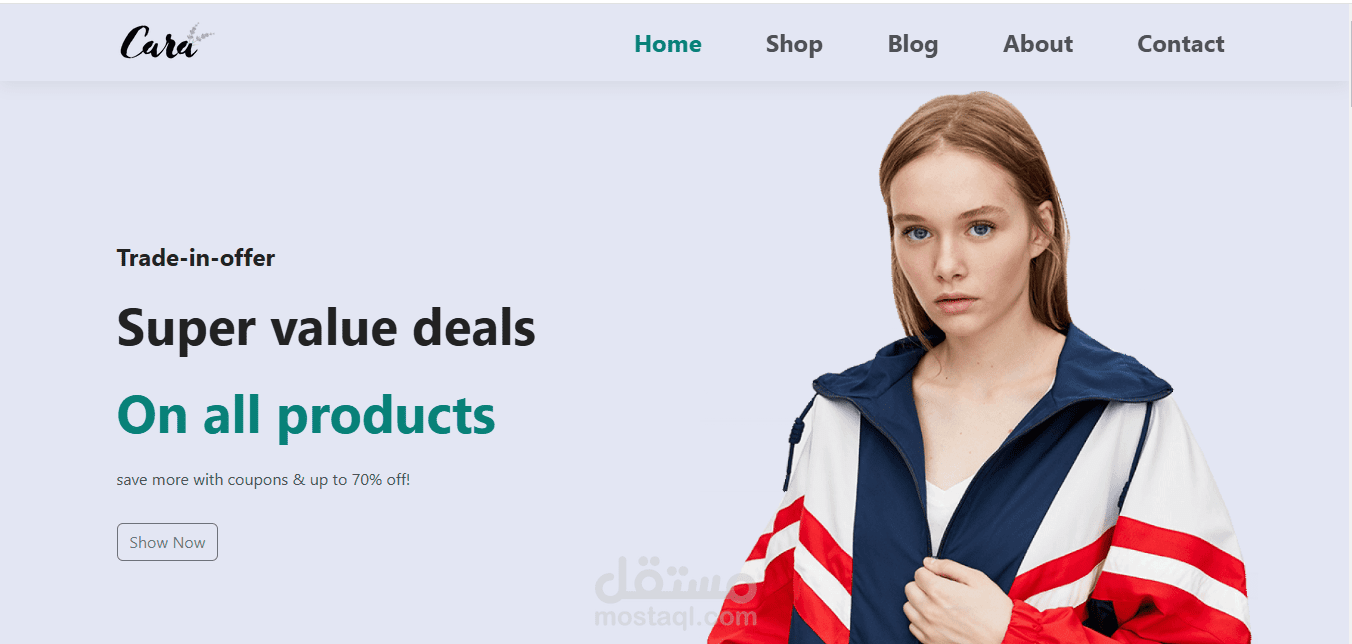 E-commerce Design Boostrap