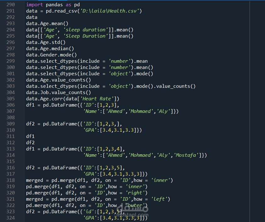 dataset cleaning by Python