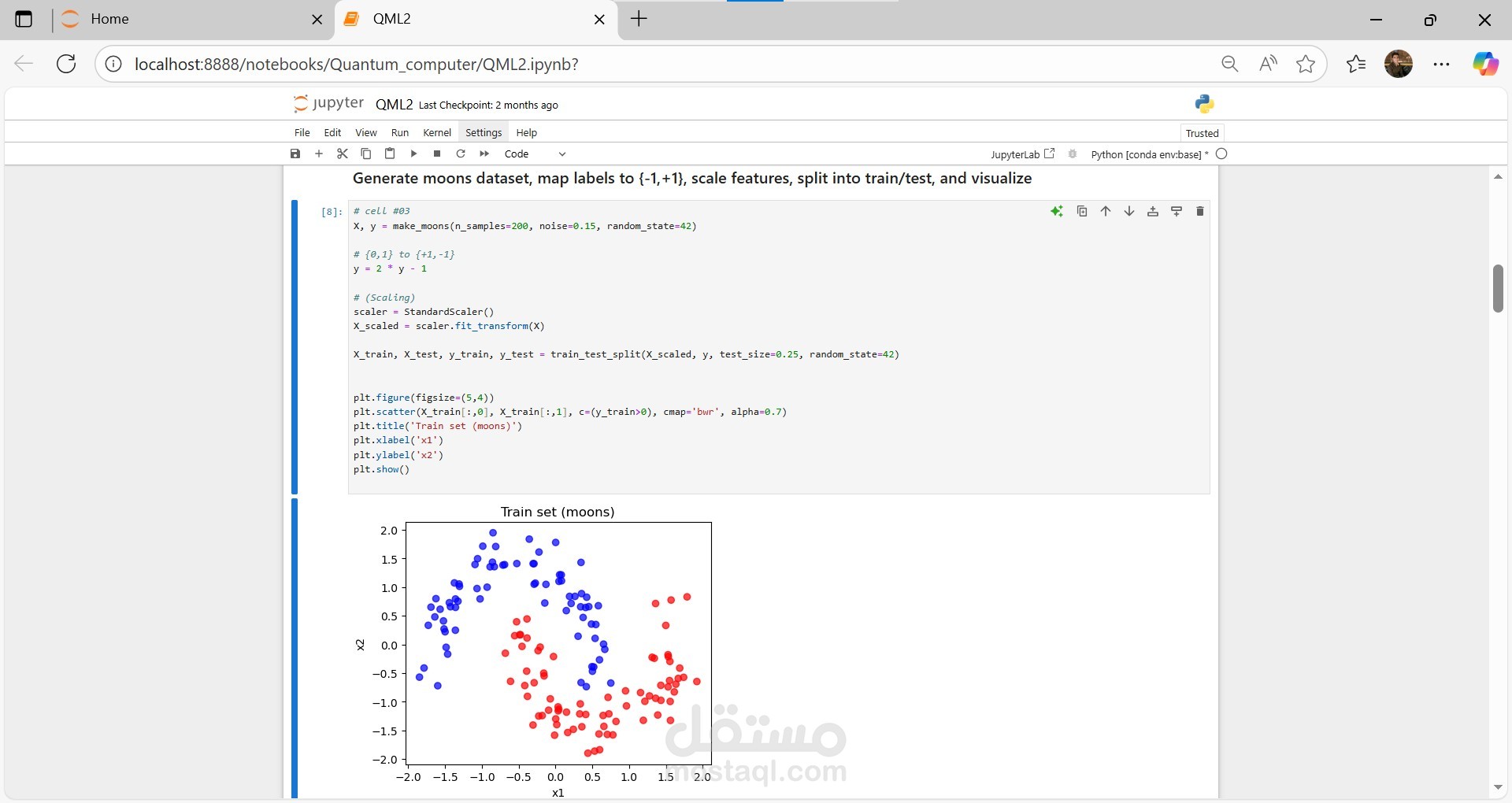 َQuantum Machine  Learning Model with Qiskit