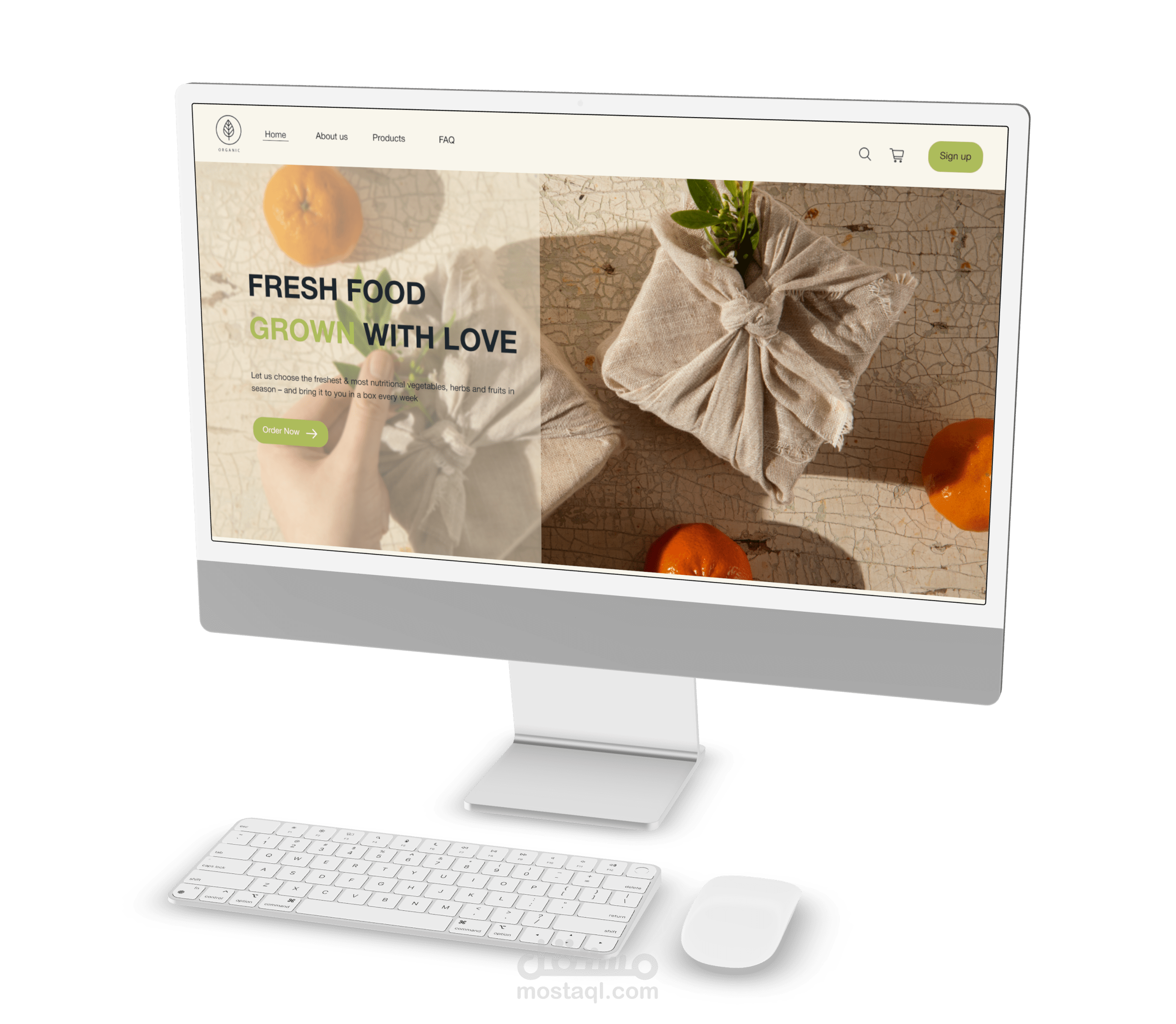 Organic food website