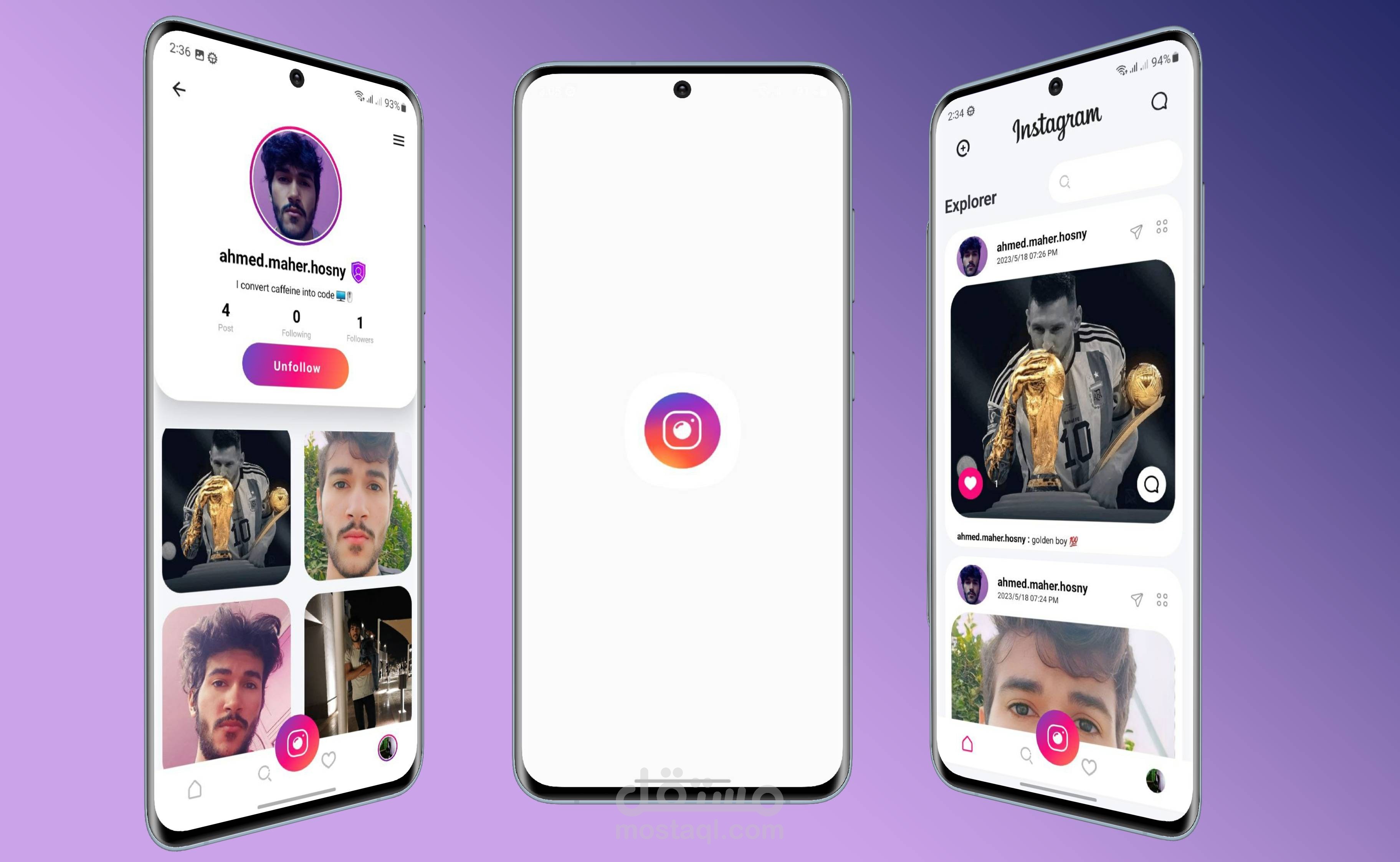 Instagram clone app (backend using node.js + android using jetpack compose)