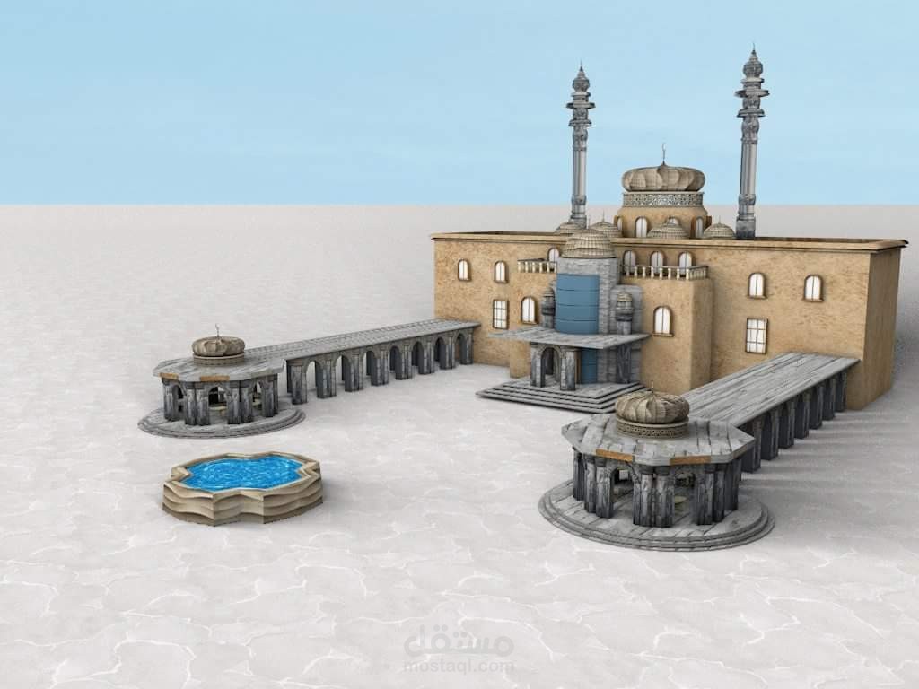 تصميم مسجد 3D