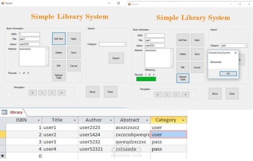 نظام مكتبة بسيط visual-basic-net