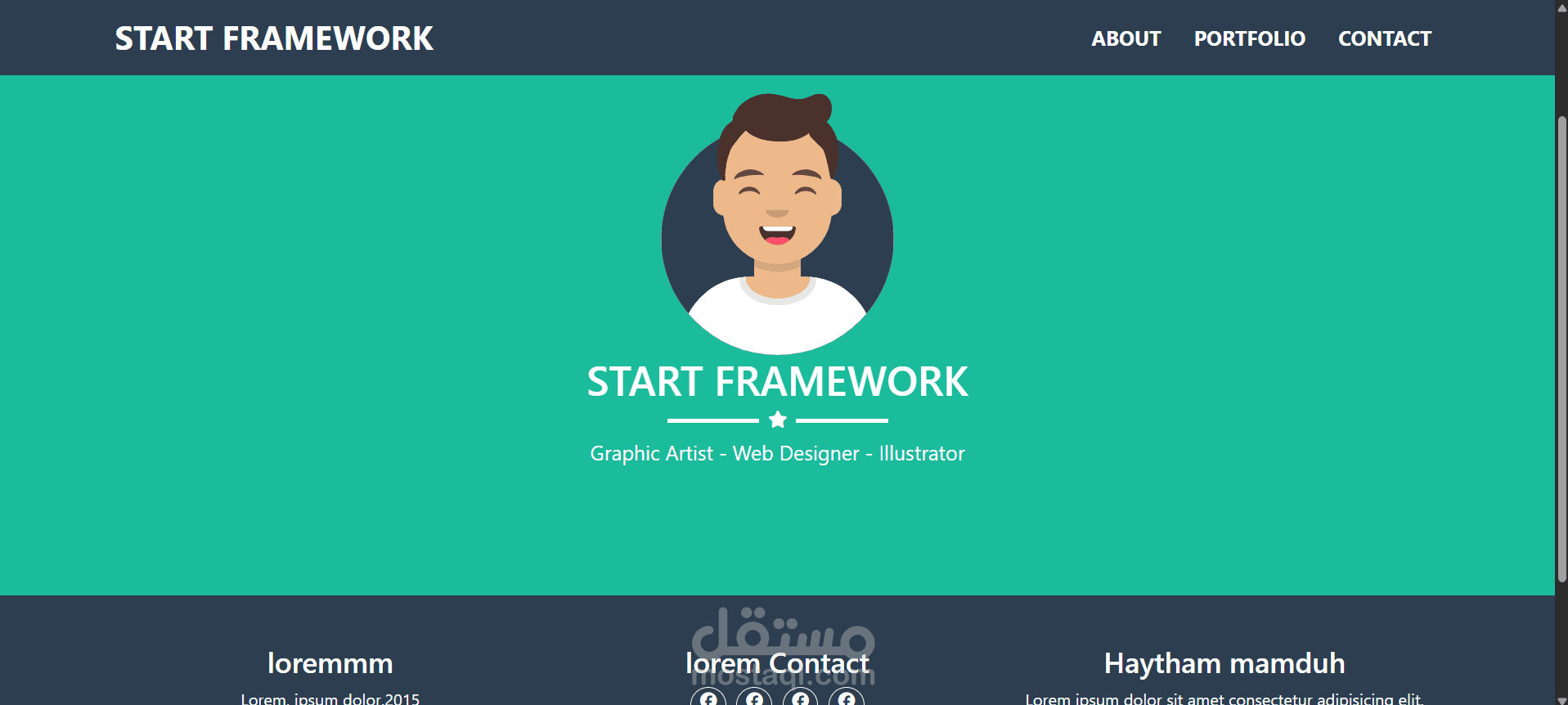 Landing page