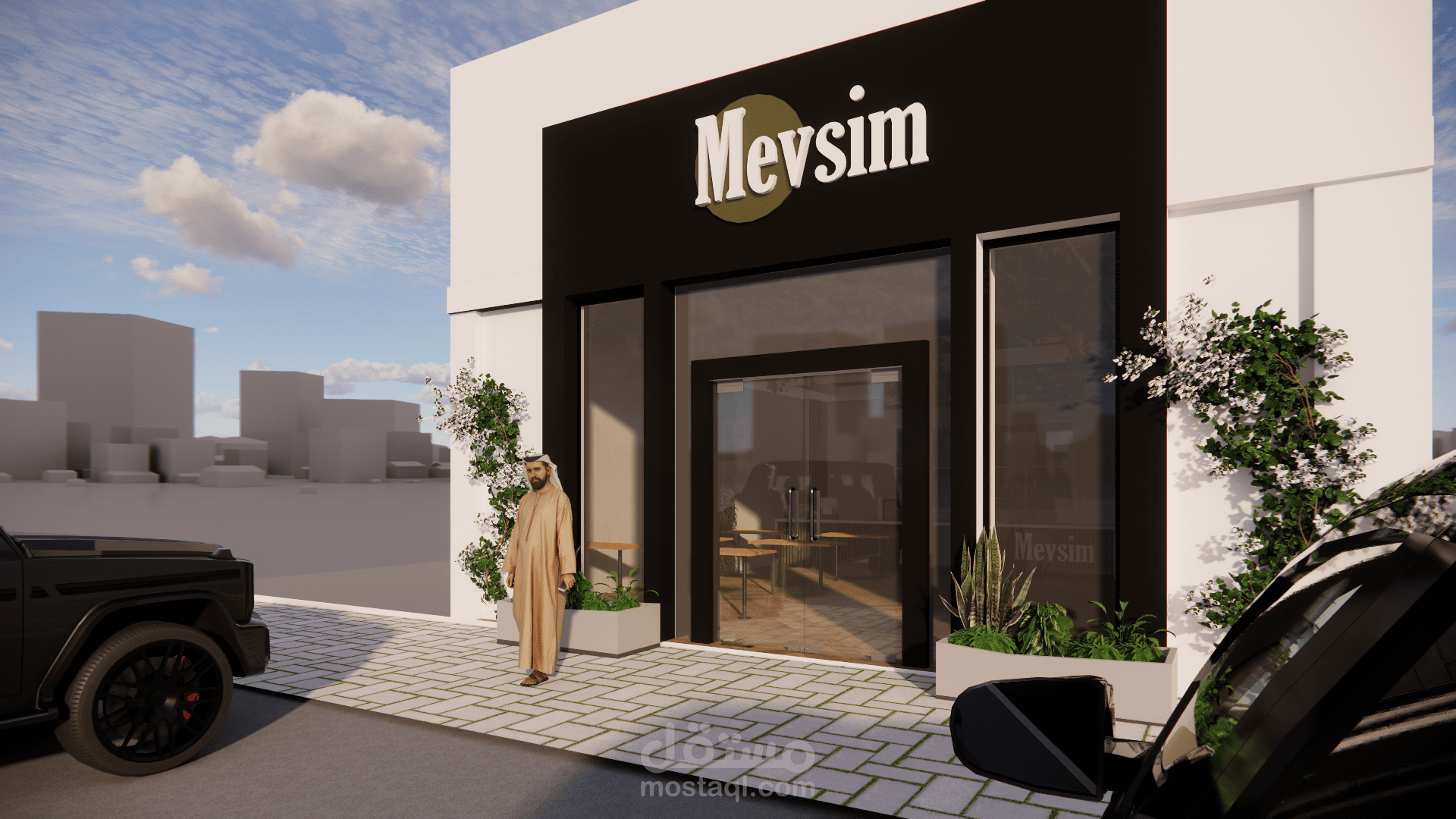 تصميم مطعم ومخططات تنفيذية