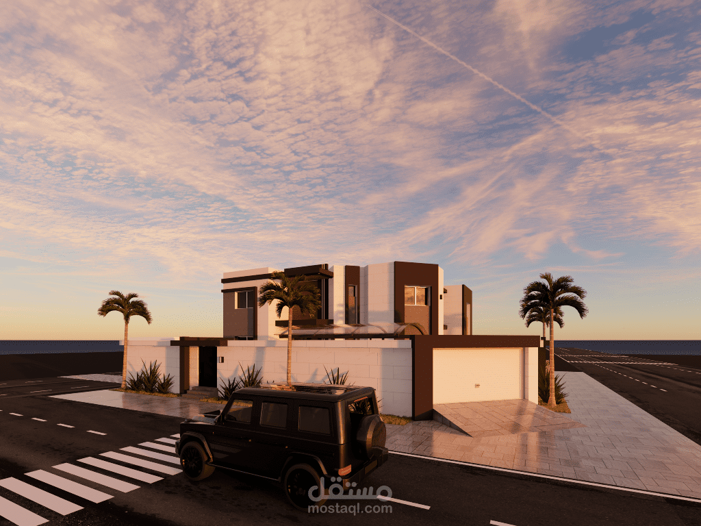 تطوير فيلا إلى تصميم مودرن - السعودية