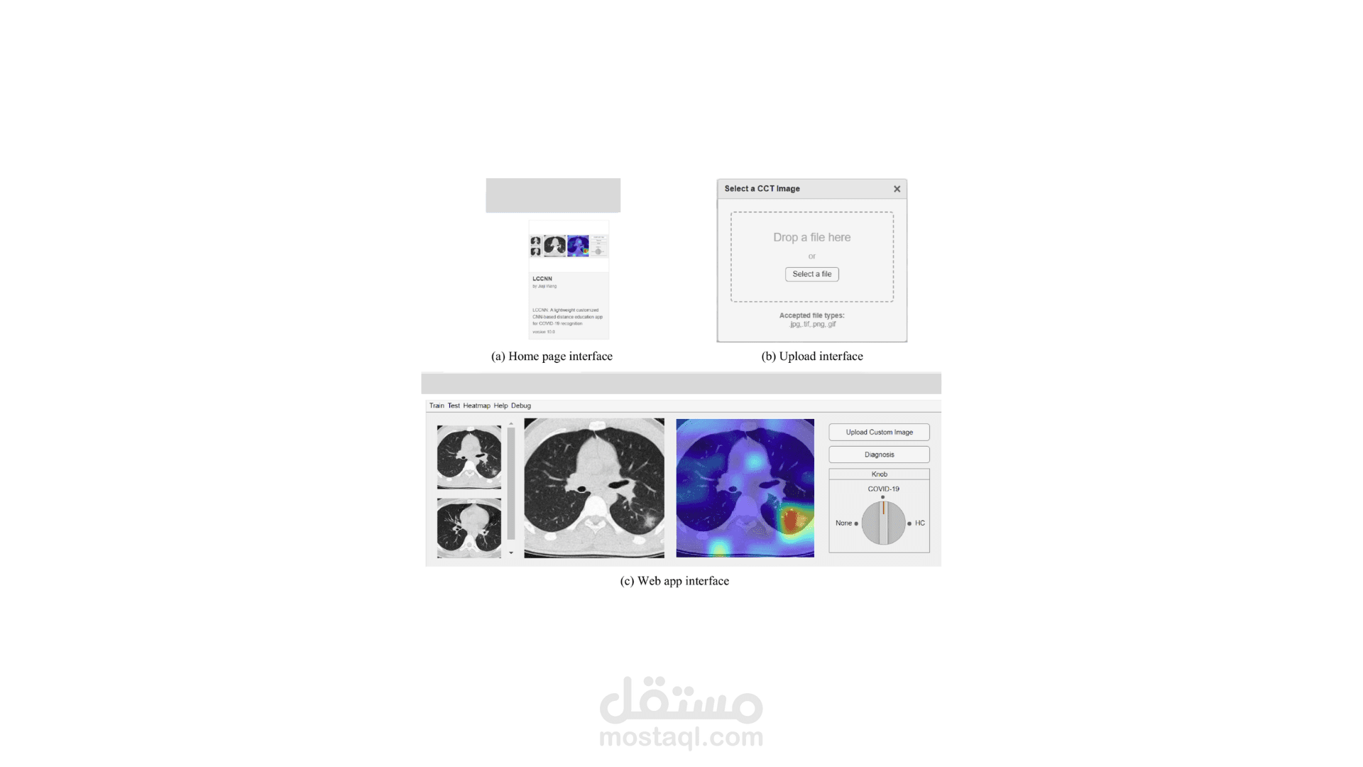 طبيق ويب لاكتشاف COVID-19