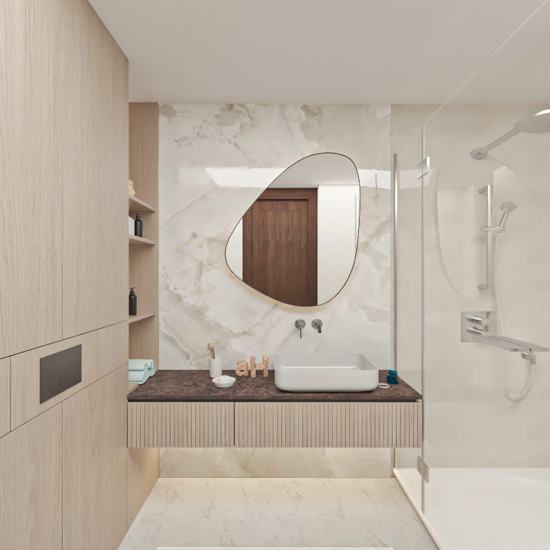 تصميم داخلي لحمام _Bathroom interior design