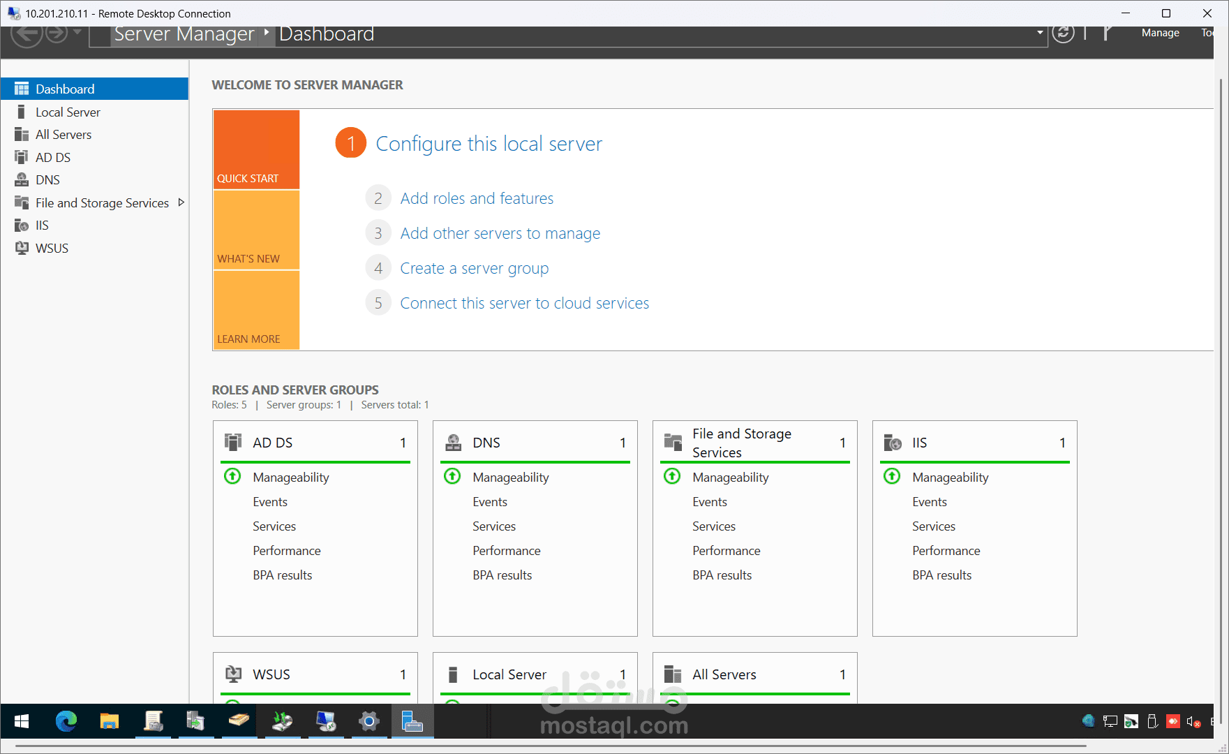 إعداد خادم مجال محلي وإضافة أكثر من 80 مستخدمًا في بيئة Active Directory