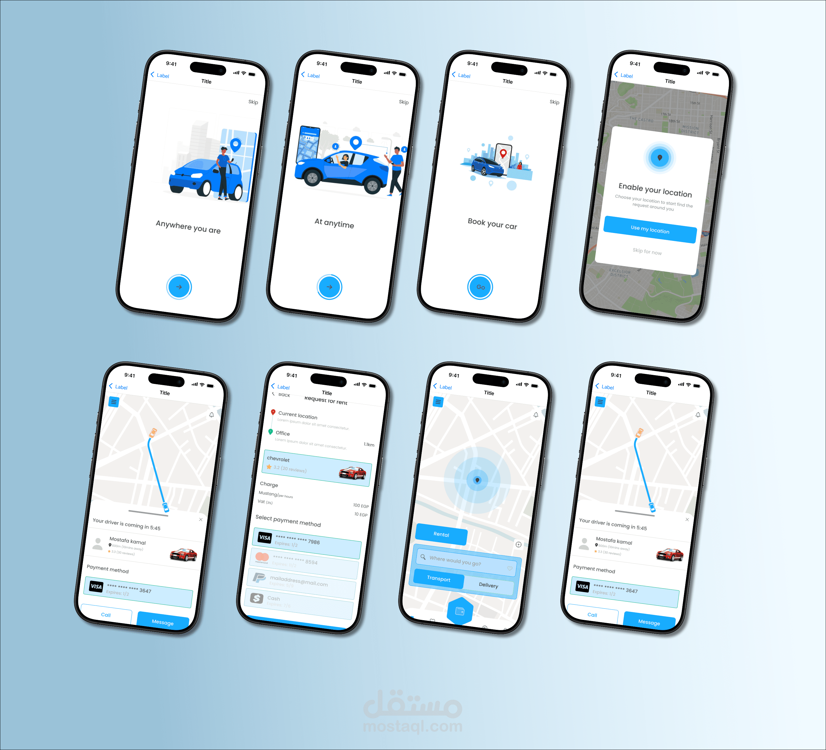 Delivery mobile app