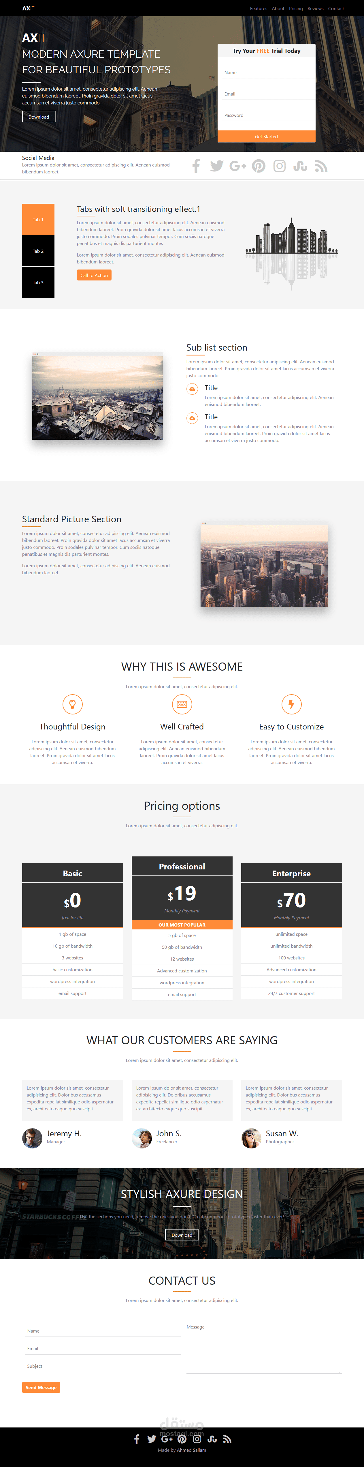 تحويل psd الى html Axit