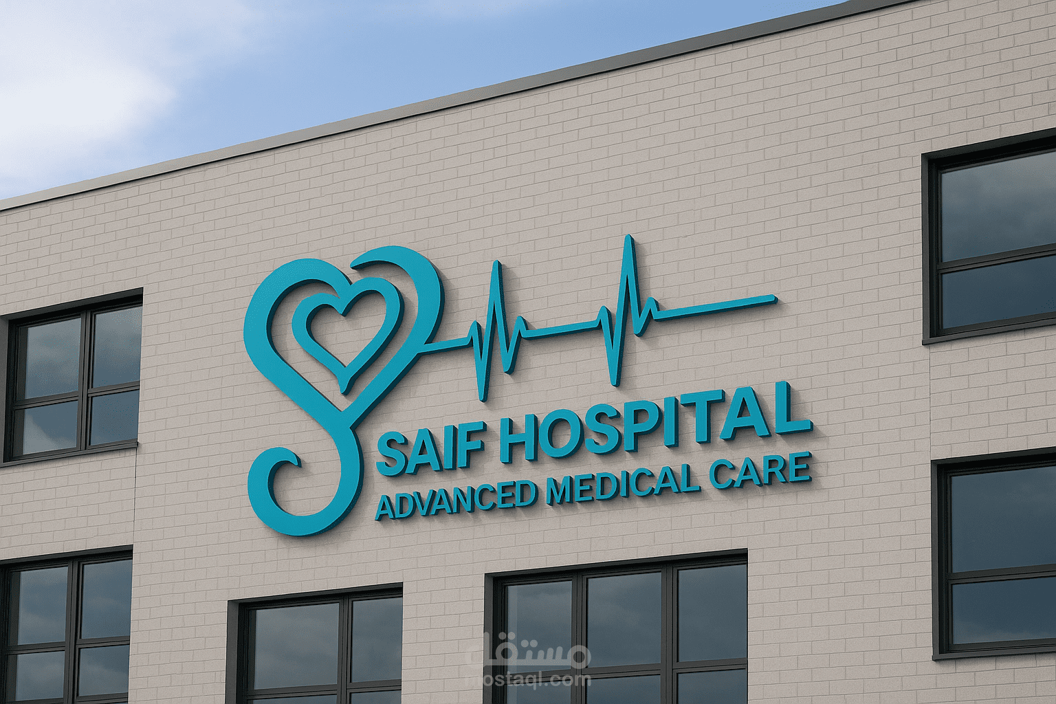 تصميم شعار احترافي لمستشفى SAIF
