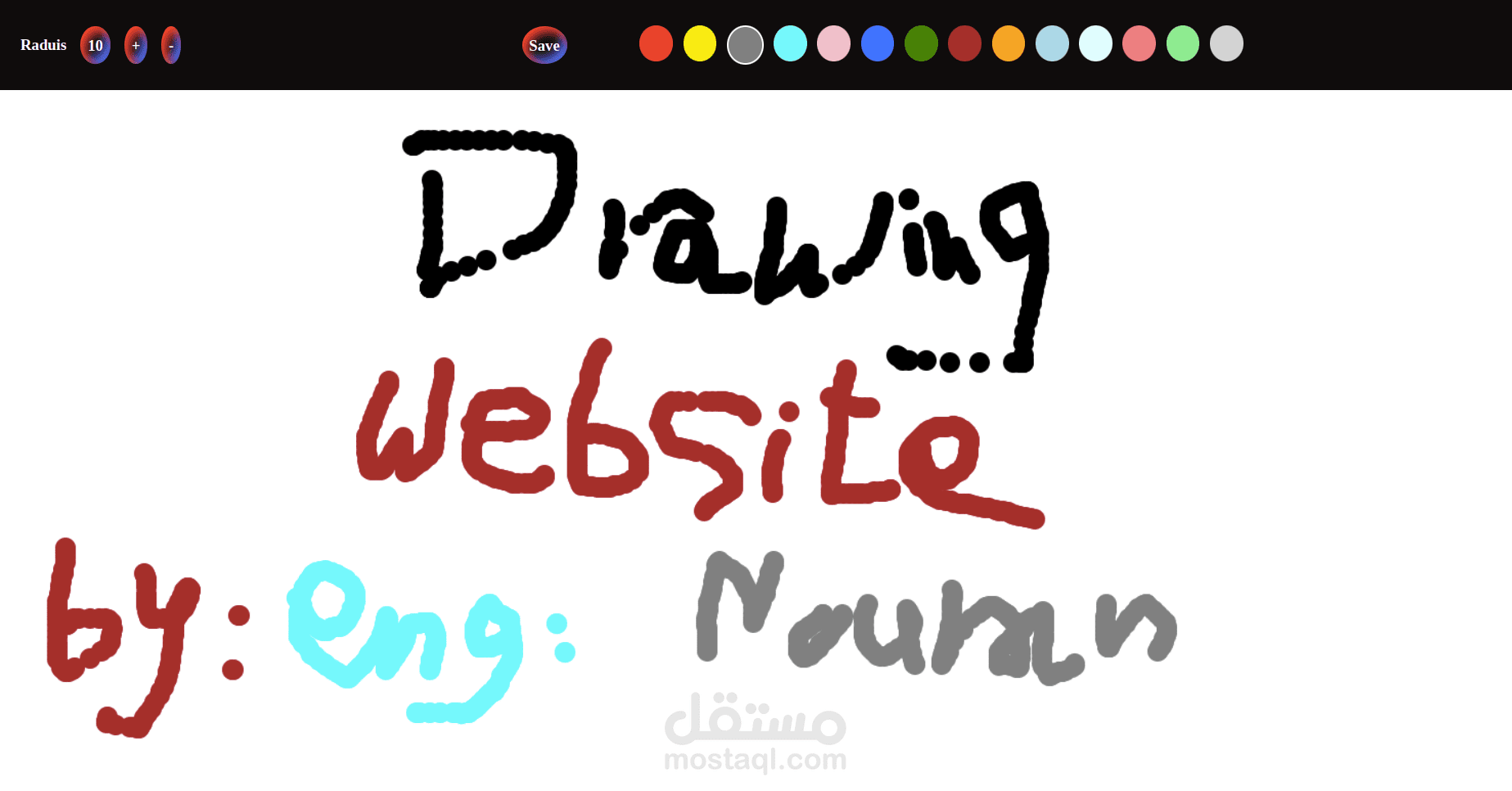 Drawing Website using canvas