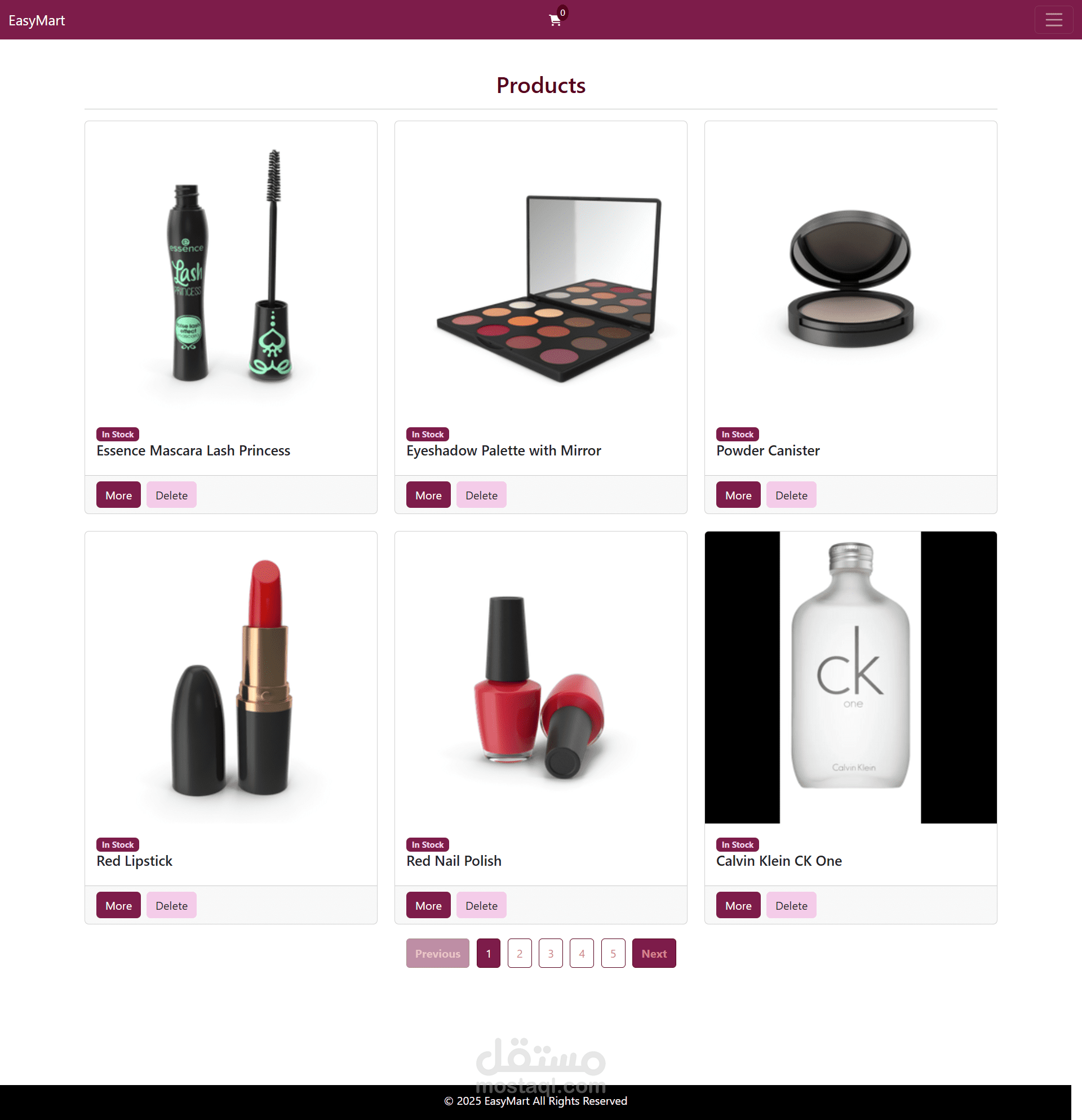 Ecommerce Website Using React