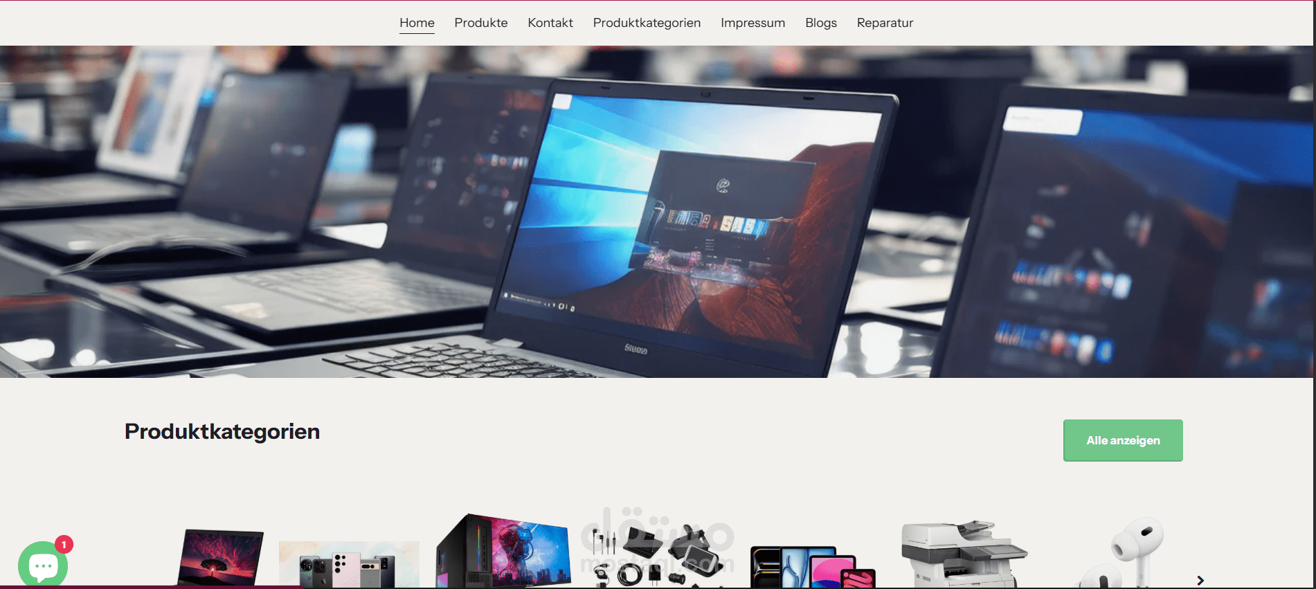 Dream Tech Laptop Store in Shopify