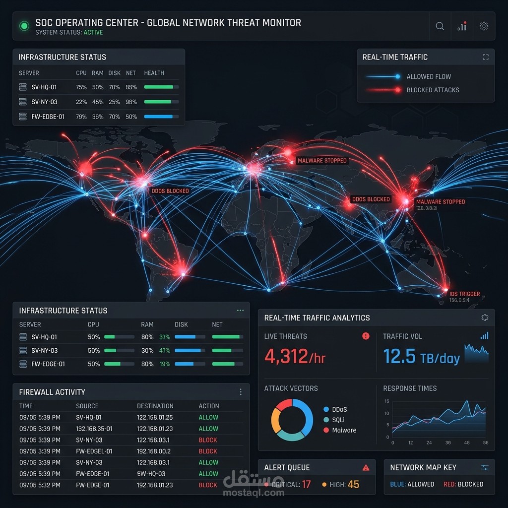WAF-Shield - لوحة تحكم تفاعلية لجدار حماية الويب وبوابة أمان الـ APIs