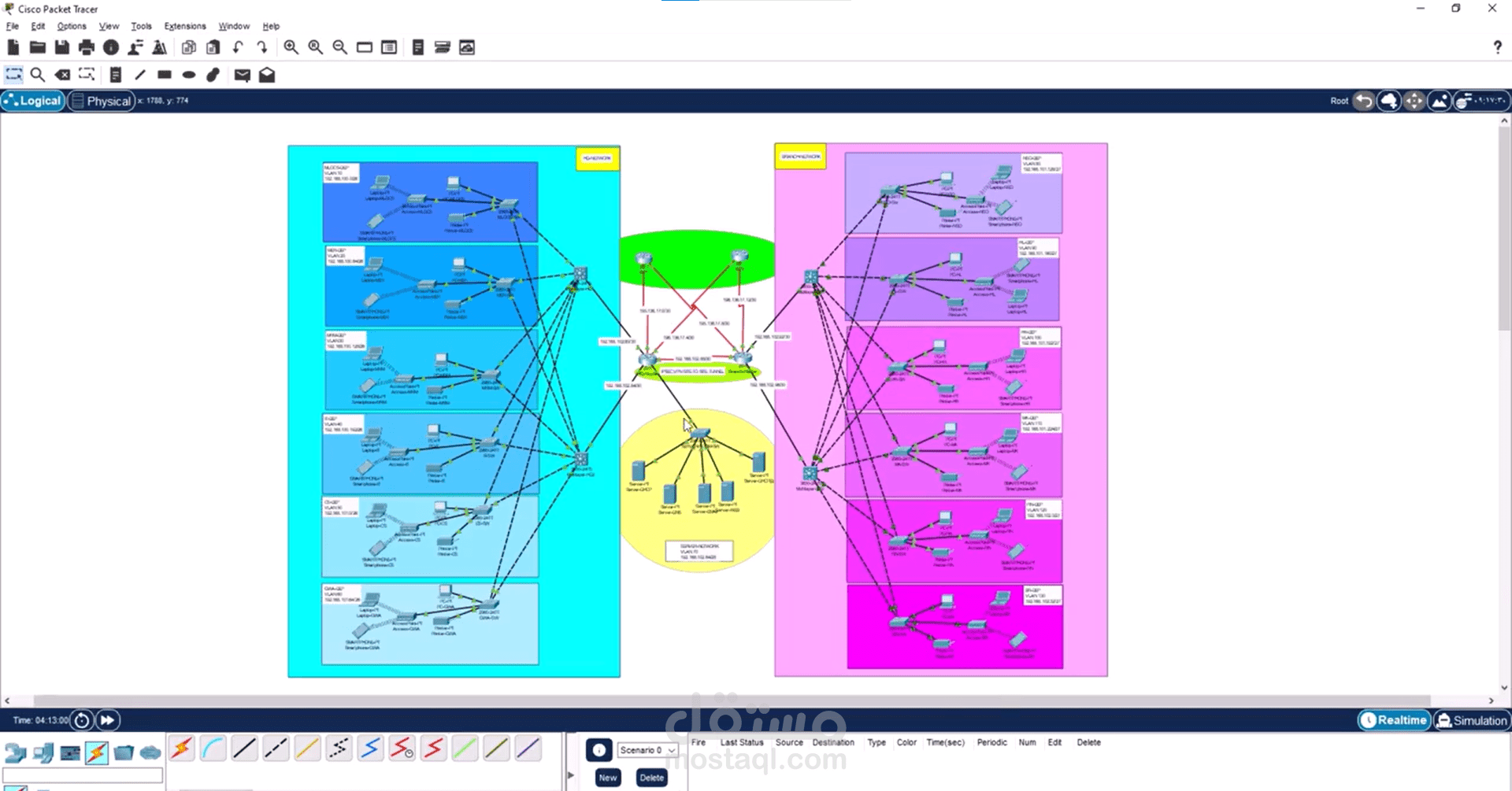 Hospital Network Design & Implementation Using Cisco Packet Tracer