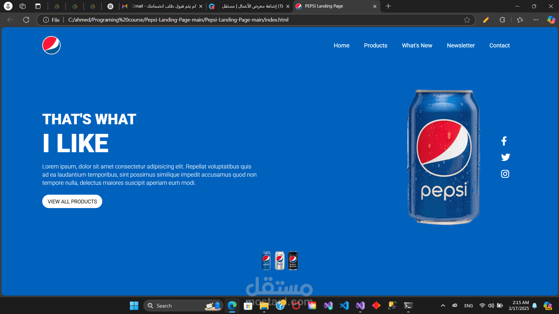 Page Pepsi