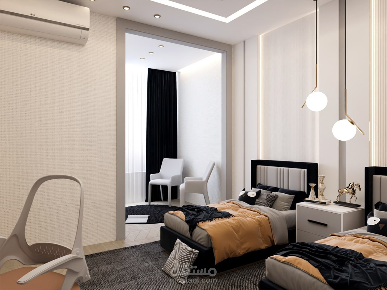 تصميم داخلي لغرفة نوم أطفال