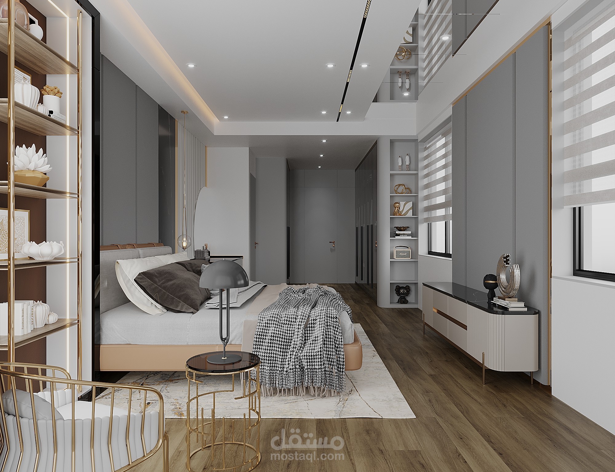 تصميم داخلي غرفة نوم ماستر