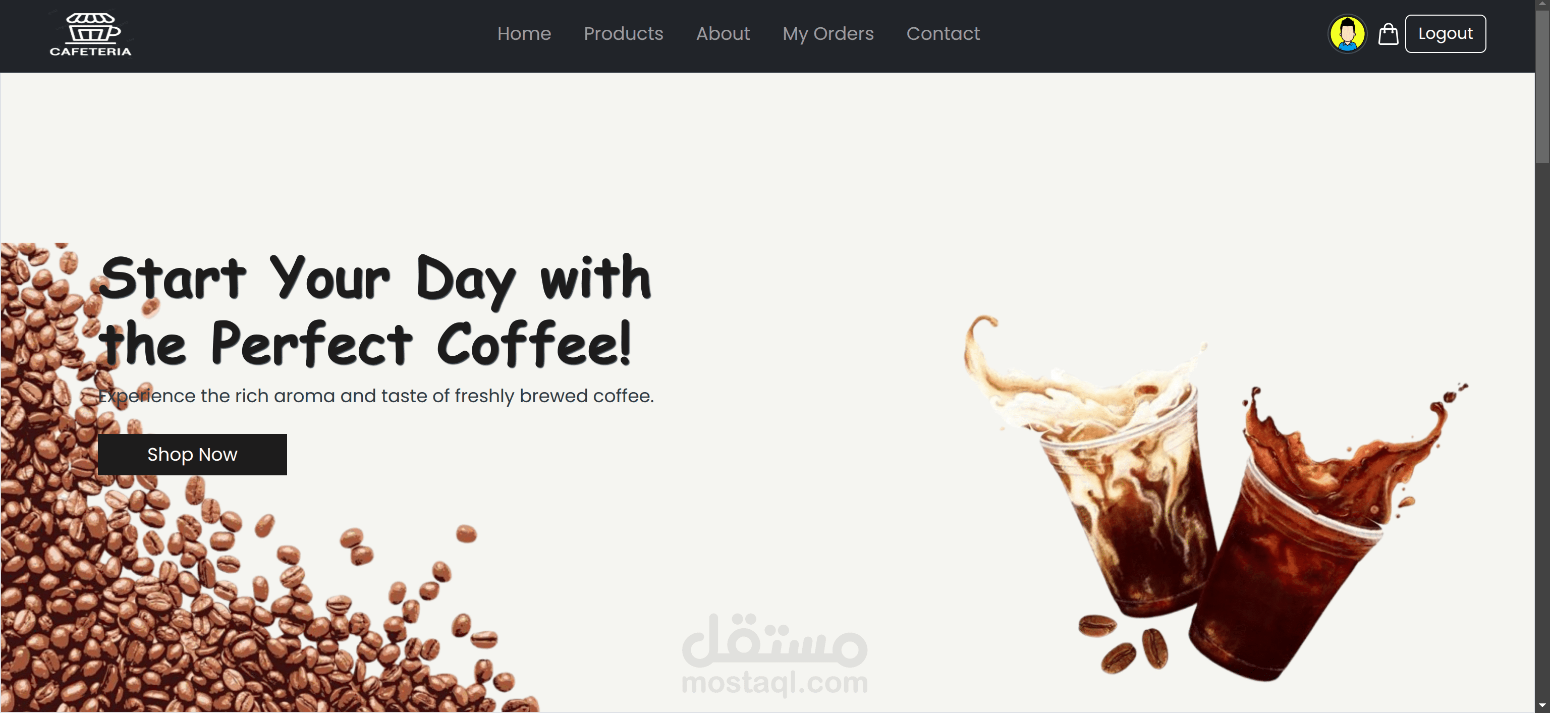 كافيه ماستر – نظام إدارة طلبات الكافيهات