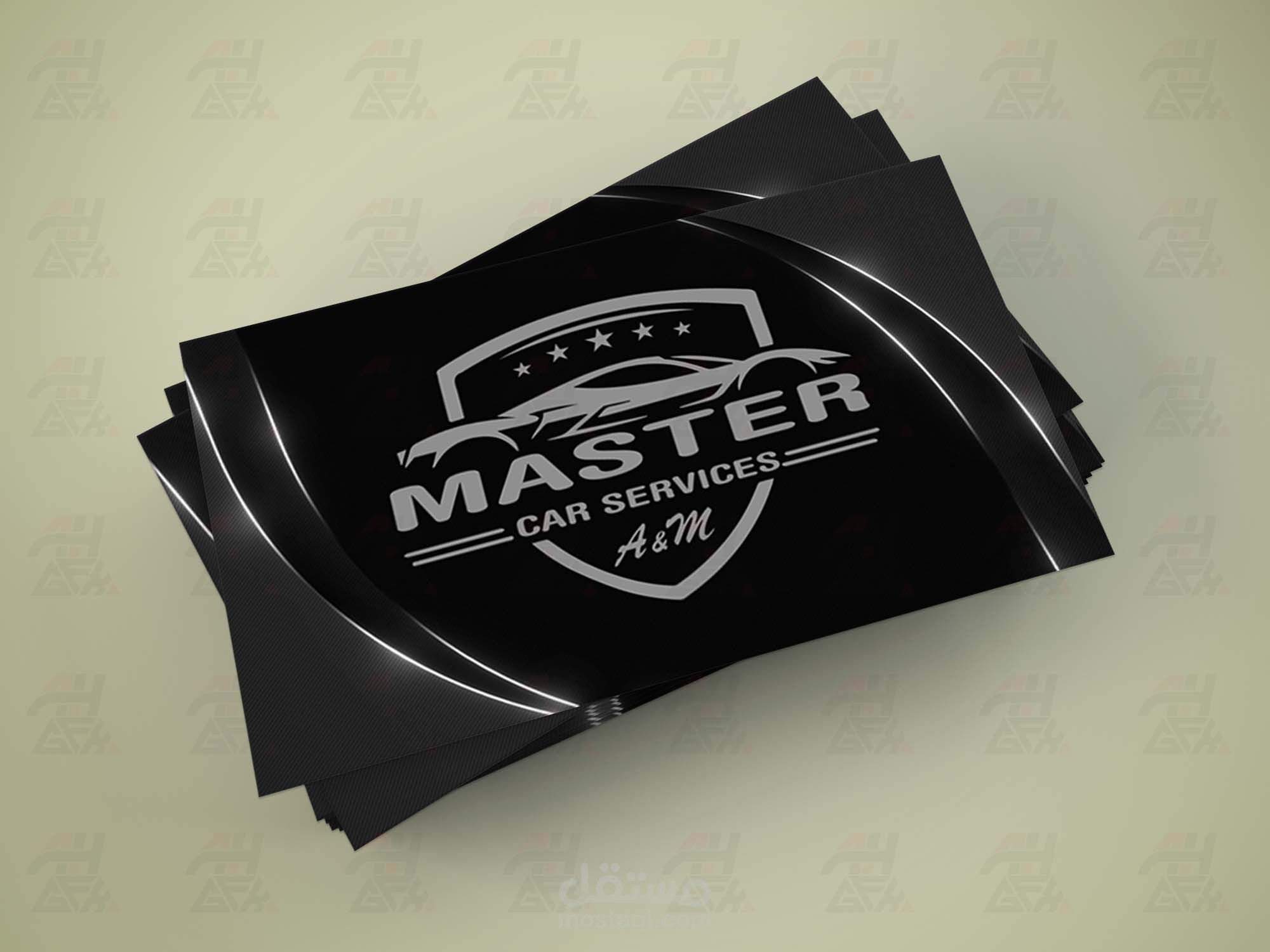 تصميم كارت شخصي لمركز خدمات سيارات