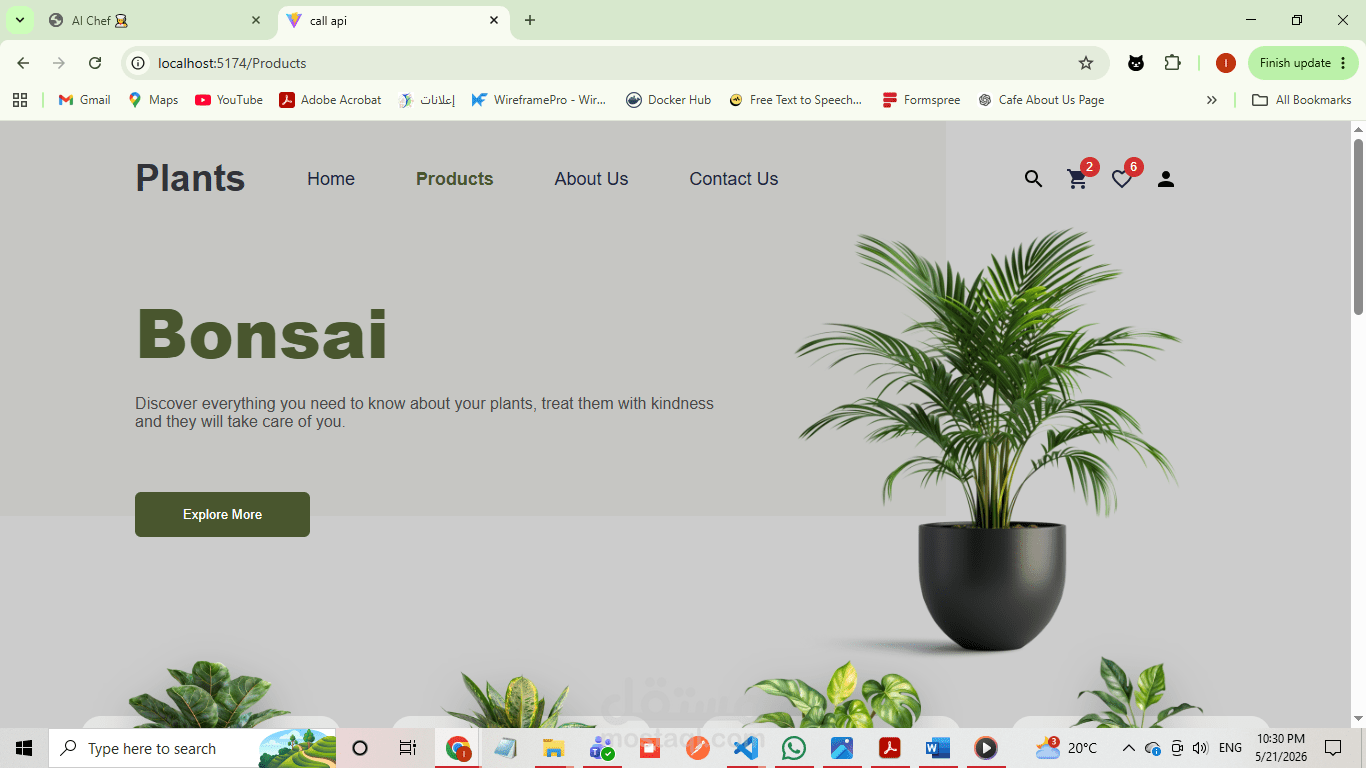 Plants E-Commerce Website