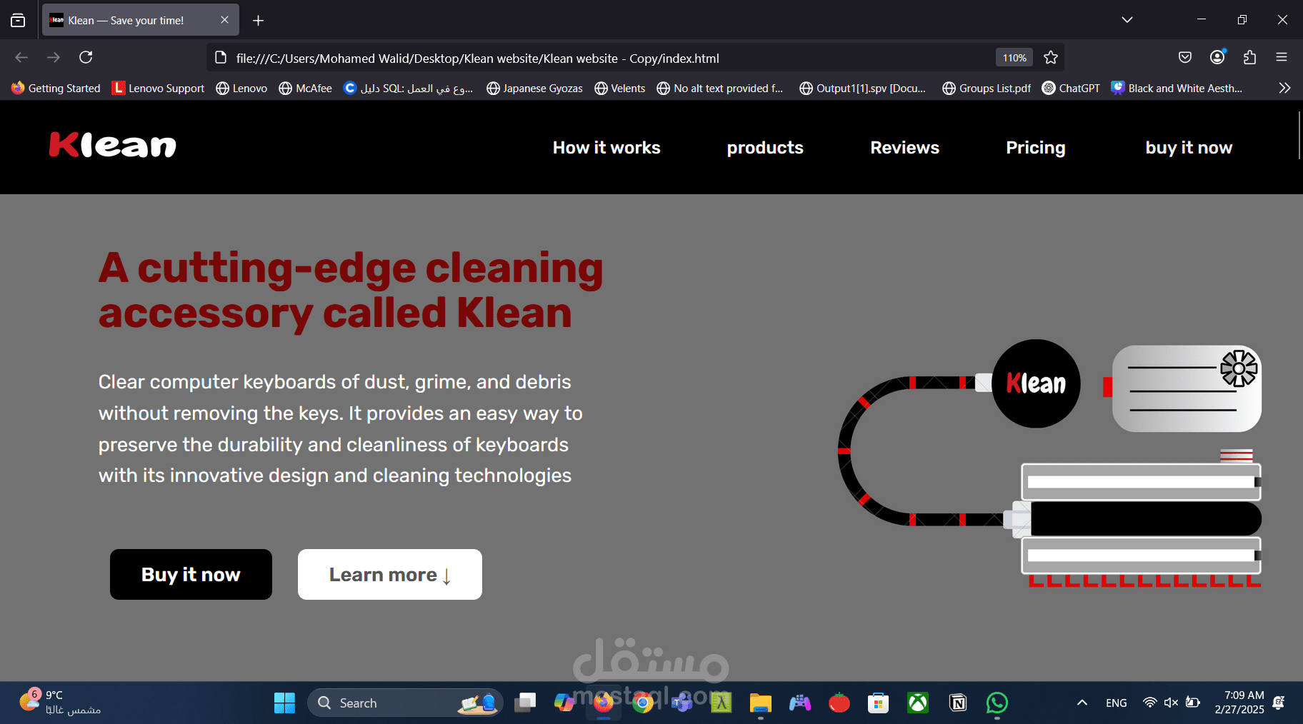 Klean website
